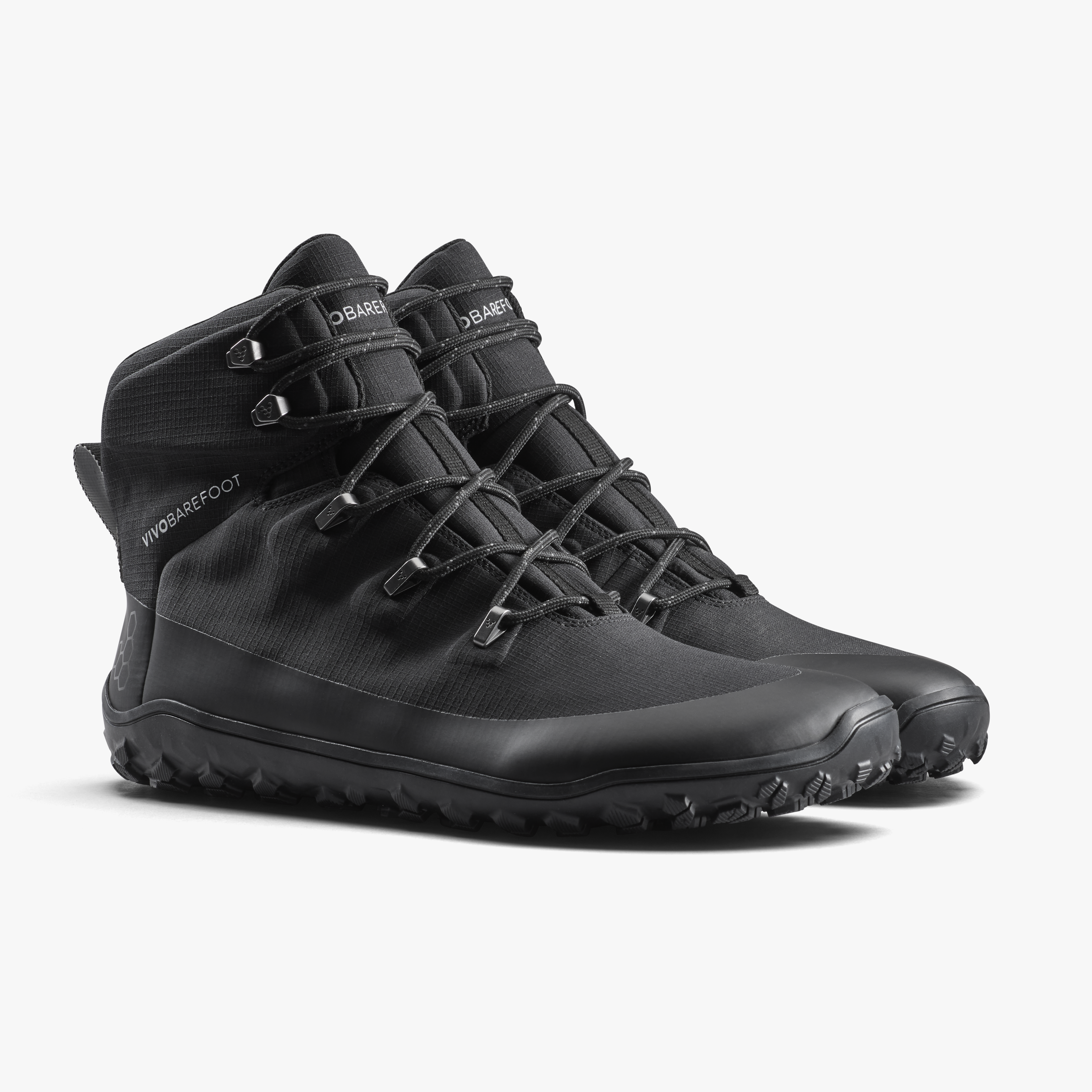 Vivobarefoot Tracker Textile AT II Mens barfodssko til mænd i farven obsidian, par