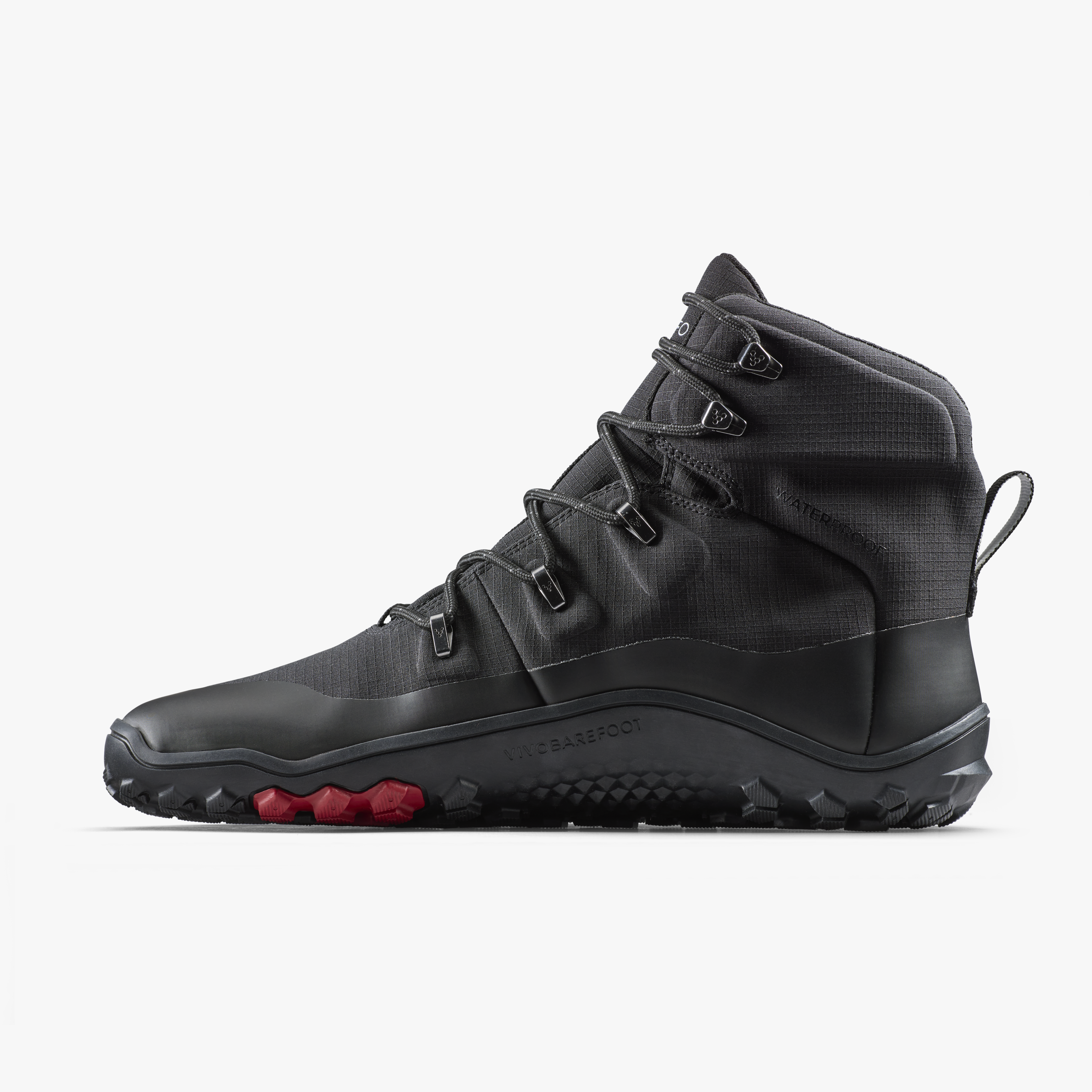 Vivobarefoot Tracker Textile AT II Mens barfodssko til mænd i farven obsidian, inderside