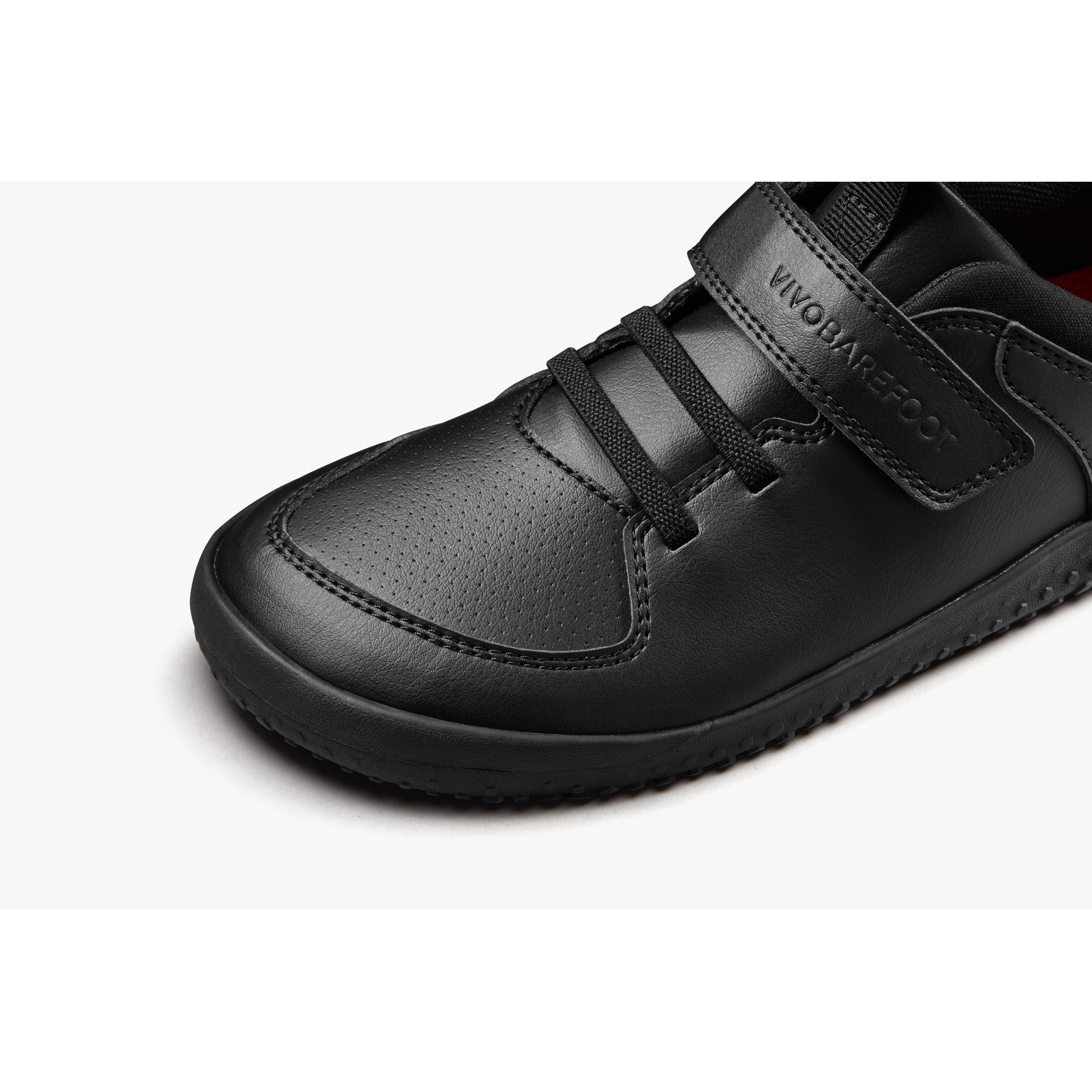 Vivobarefoot Primus Ludo School Animal-Free Juniors – Obsidian