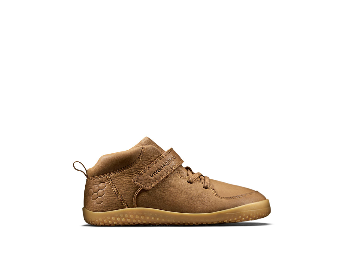 Vivobarefoot Primus Ludo Hi Winterised Juniors – Acorn