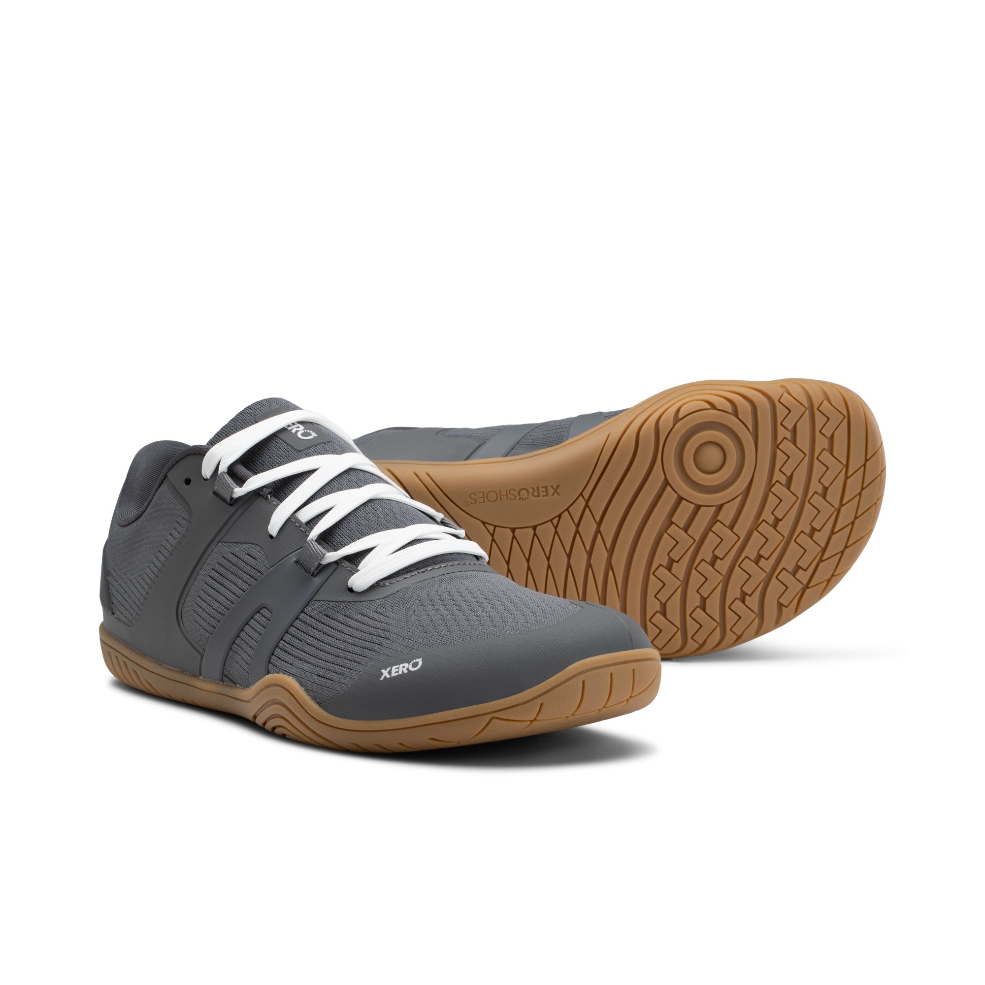 Xero Shoes 360 Rally barfodssko til herre i farven Steel Gray, set som par