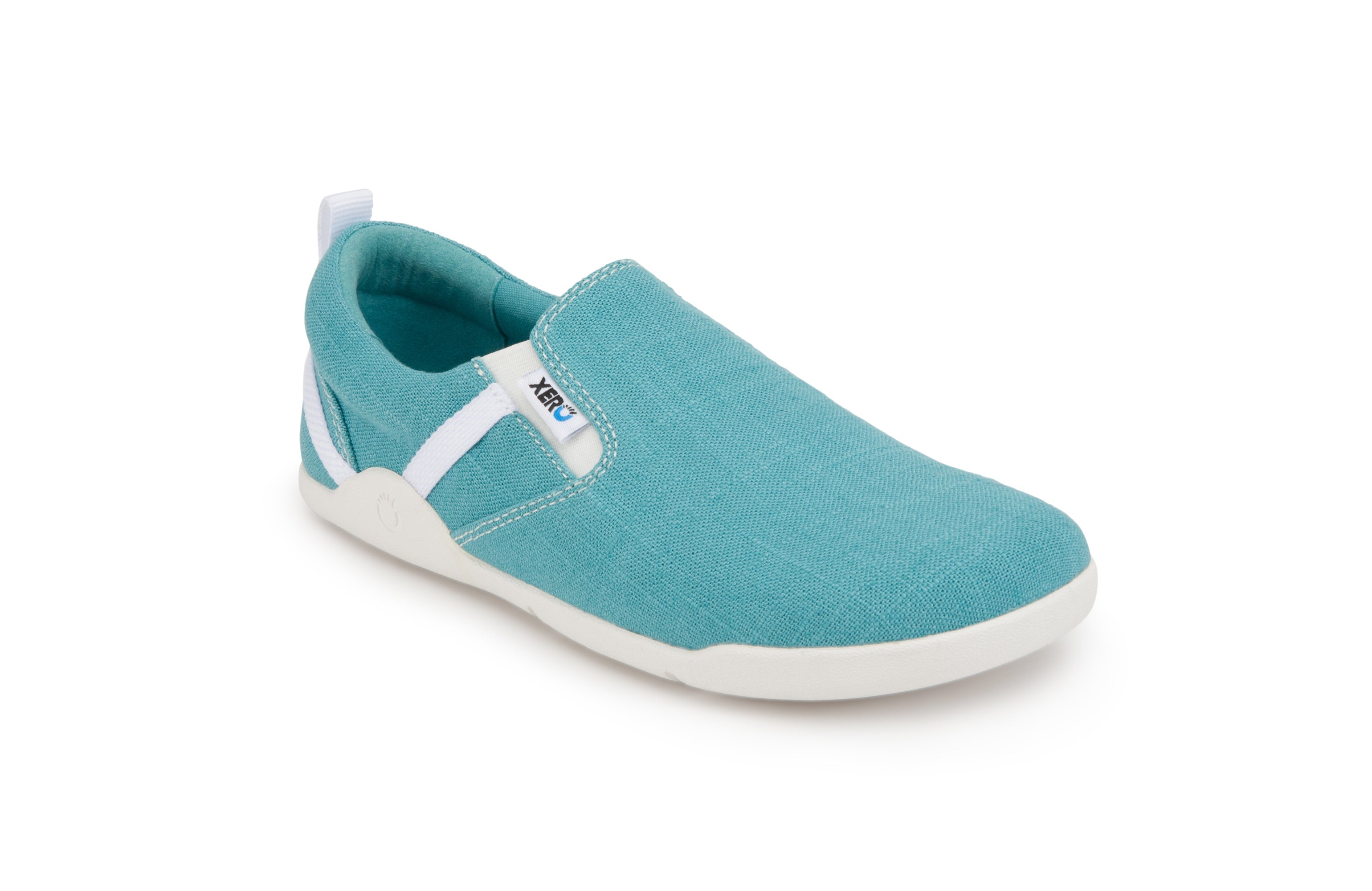 Xero Shoes Aptos Womens barfods slip-on til kvinder i farven porcelain, vinklet