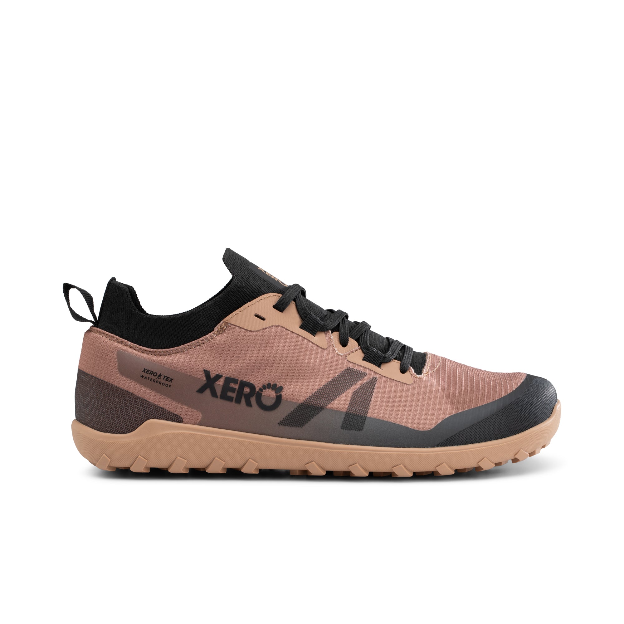 Xero Shoes Mesa Summit WP barfodssko til herre i farven Dark Irish Cream, set fra ydersiden