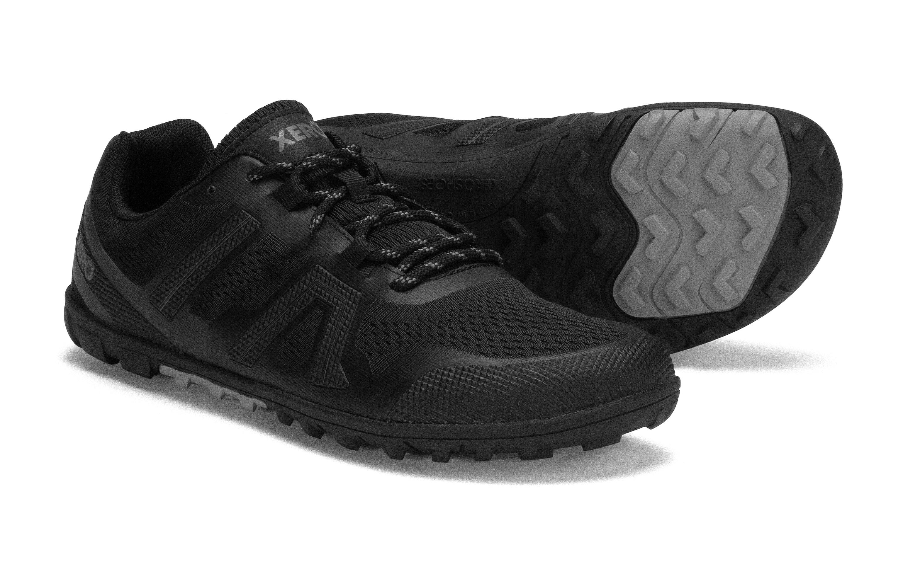 Xero Shoes Mesa Trail II Mens barfods vandresko til mænd i farven black, par