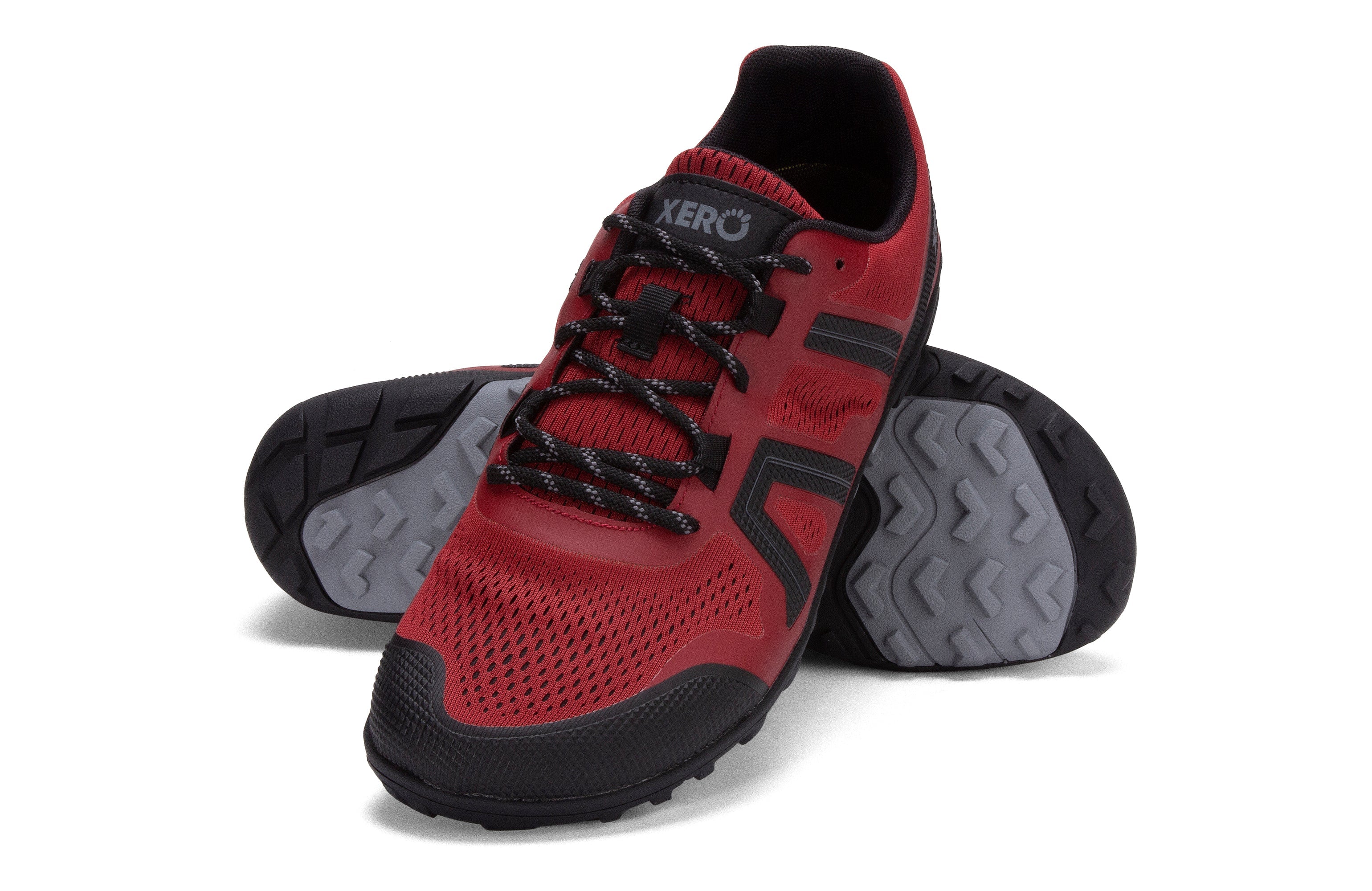 Xero Shoes Mesa Trail II Mens barfods vandresko til mænd i farven moab red, par