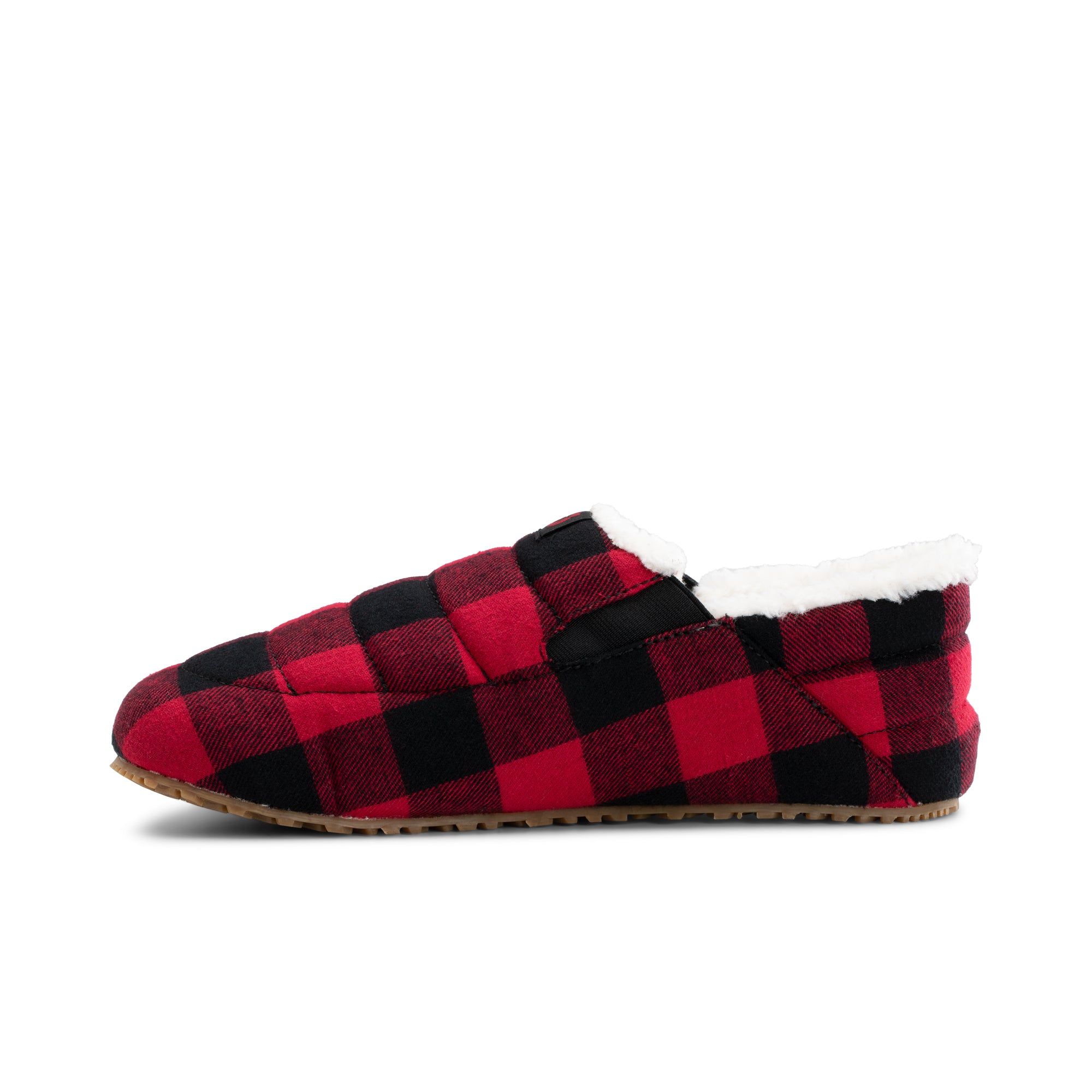 Xero Shoes Pagosa Cozy hjemmesko til dame i farven Buffalo Plaid, set fra indersiden