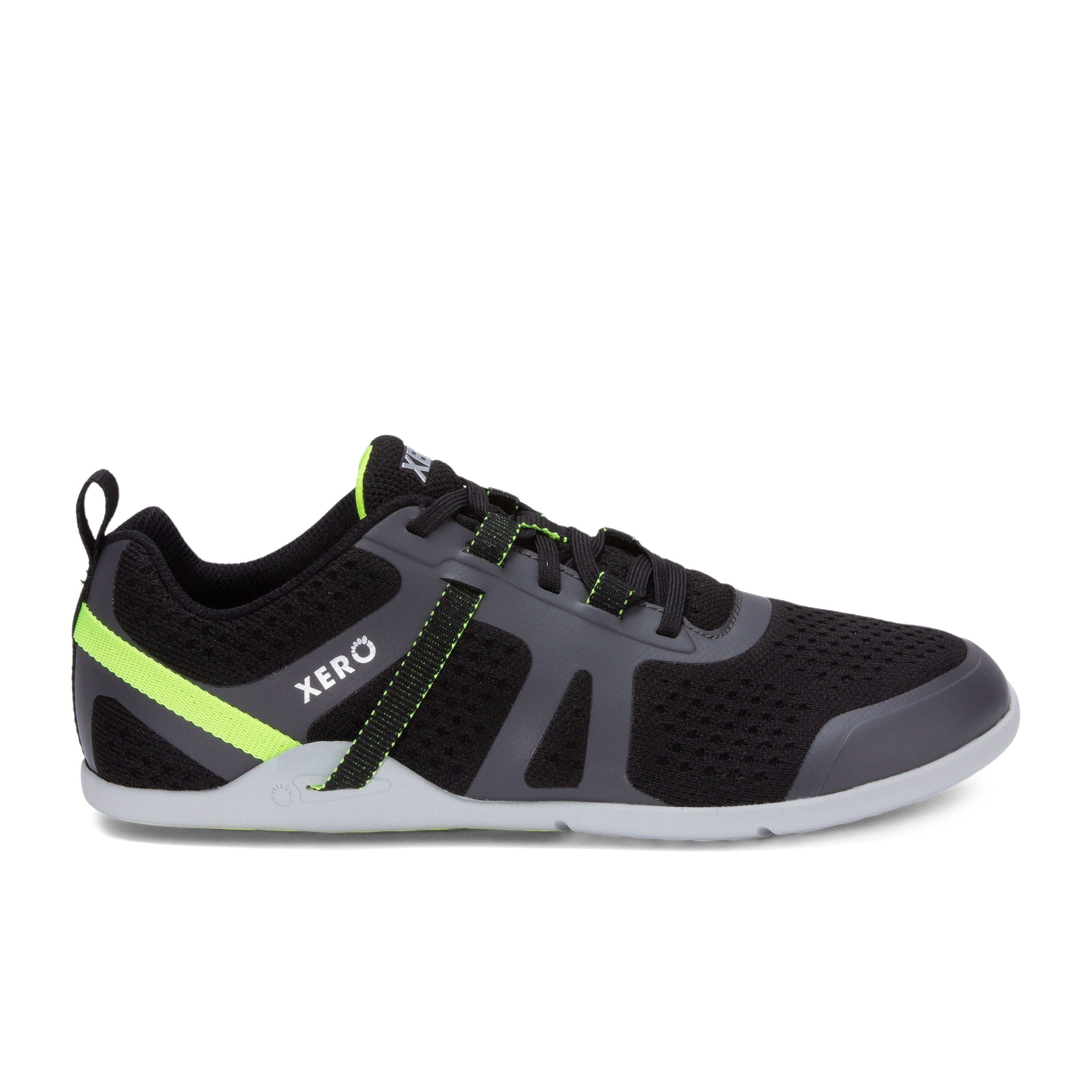 Xero Shoes Prio Neo Mens barfods performance træningssko til mænd i farven asphalt black, yderside