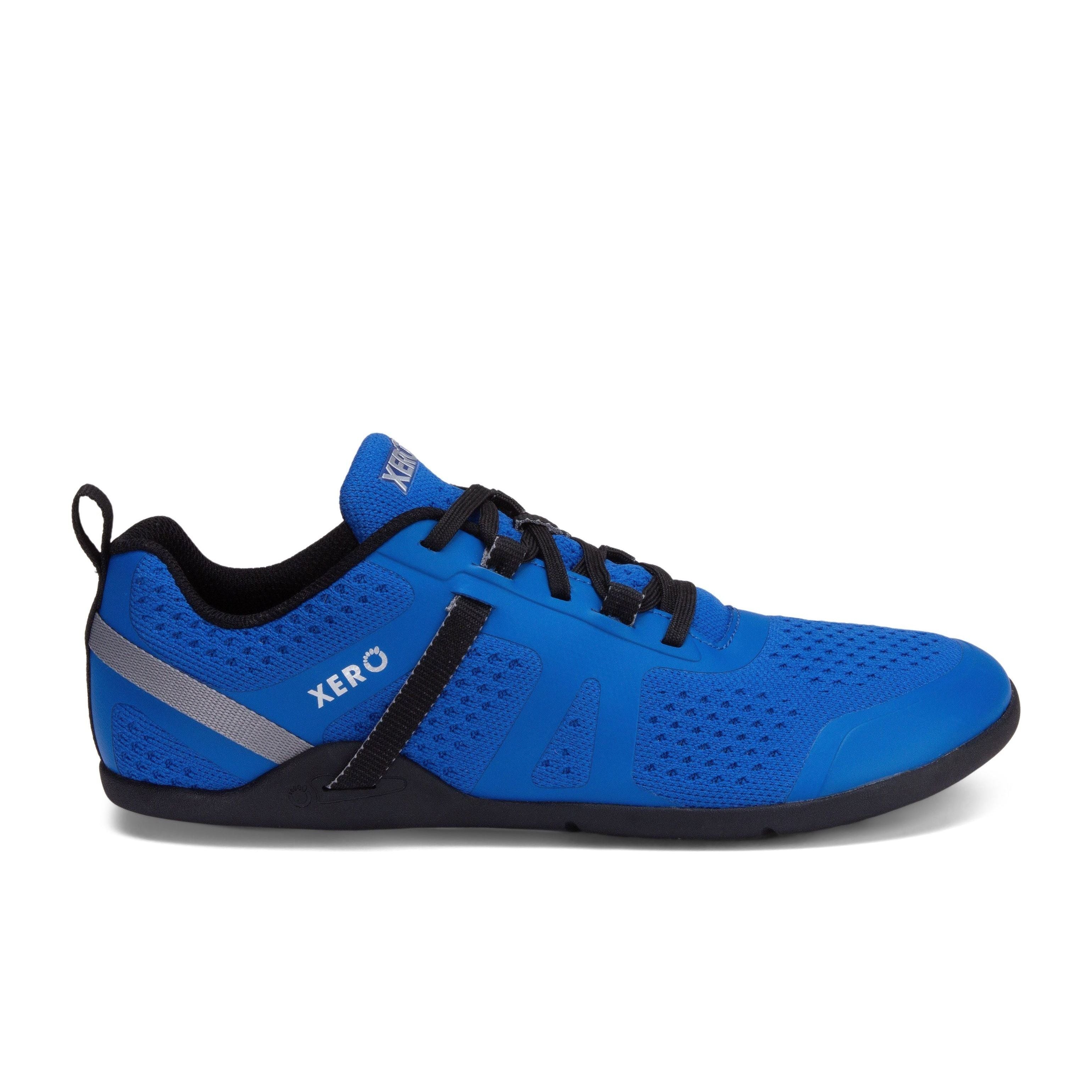 Xero Shoes Prio Neo Mens barfods performance træningssko til mænd i farven skydiver blue, yderside