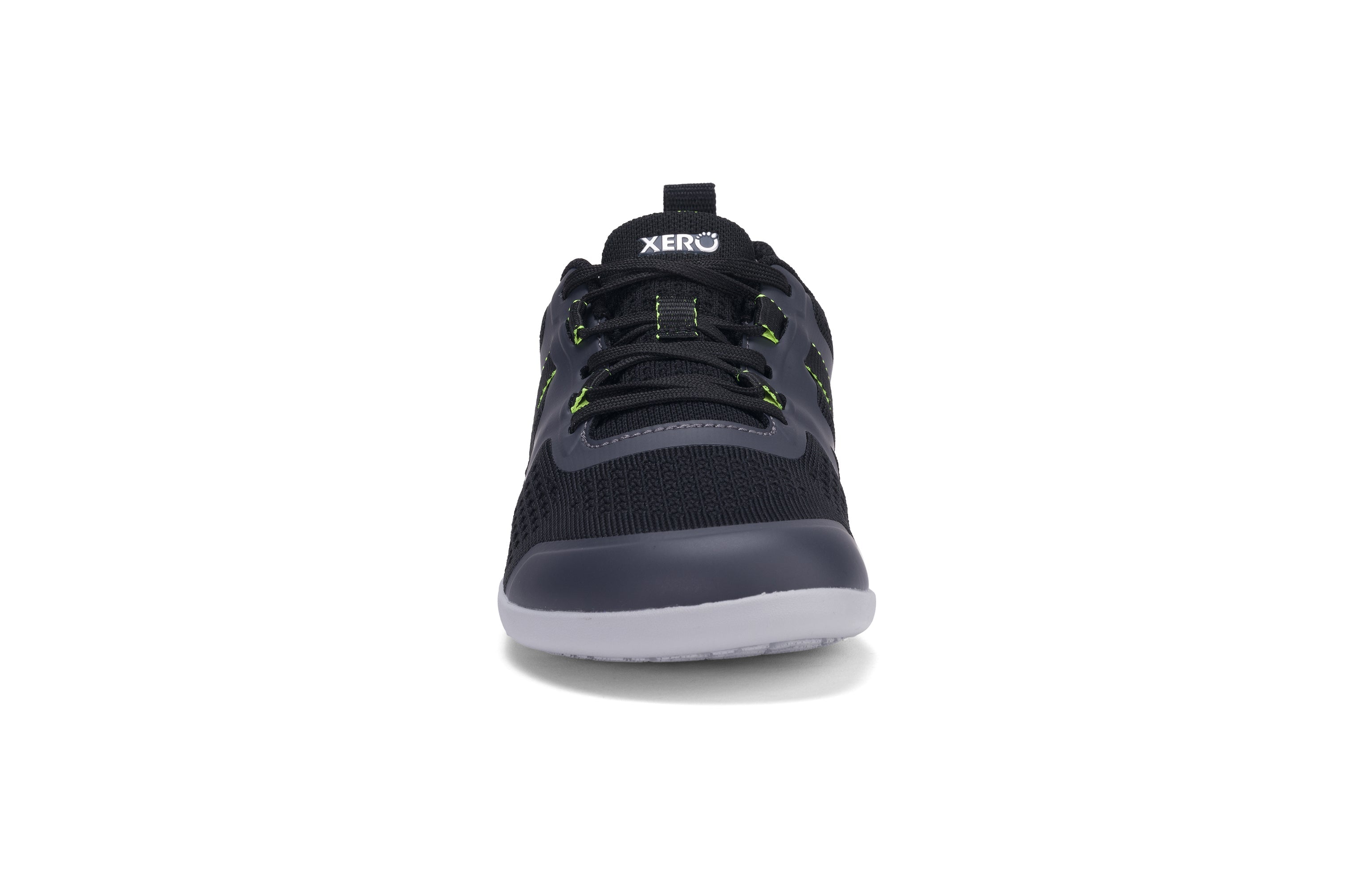 Xero Shoes Prio Neo Womens barfods athleisure trainer til kvinder i farven asphalt / black, forfra