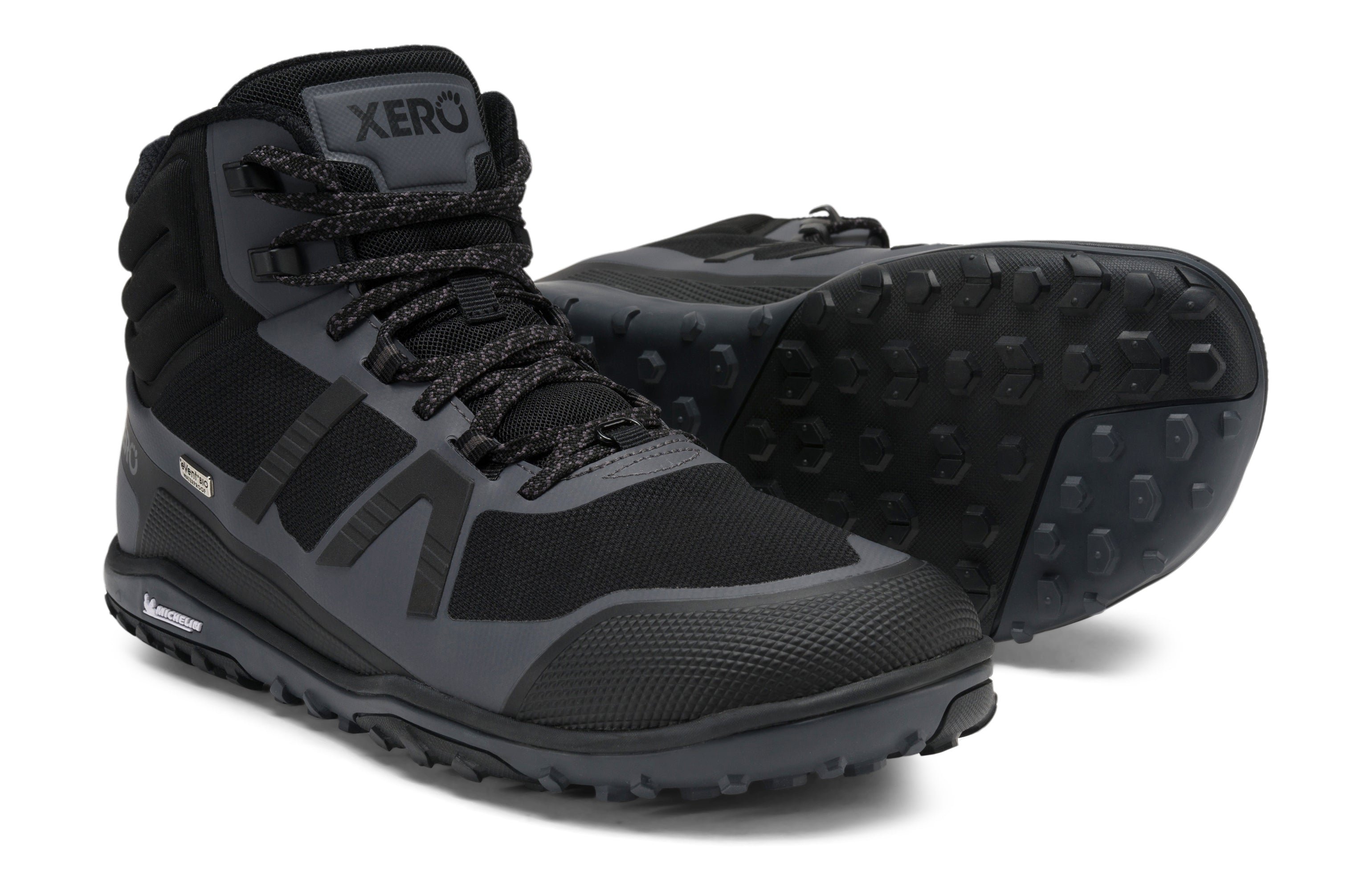 Xero Shoes Scrambler Mid II WP Mens – Black / Asphalt