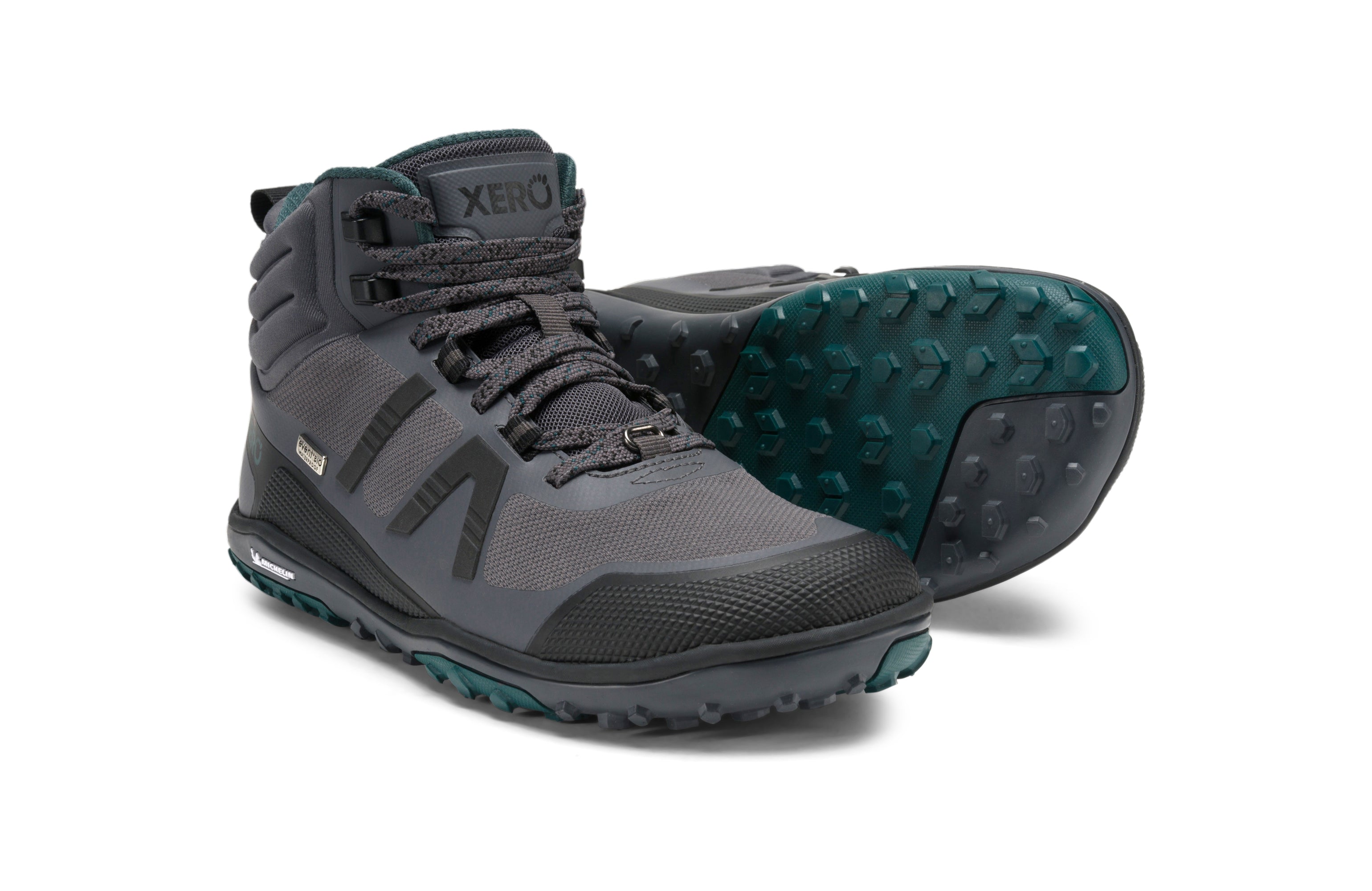 Xero Shoes Scrambler Mid II WP Women – Asphalt/Sea Moss