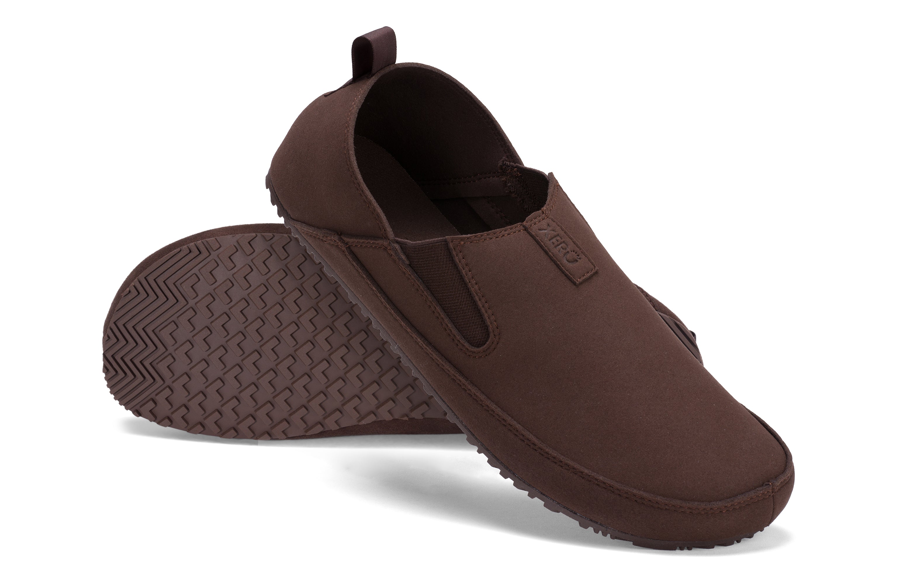 Xero Shoes Sunrise Mens barfods campsko og teltsko til mænd i farven brown, par