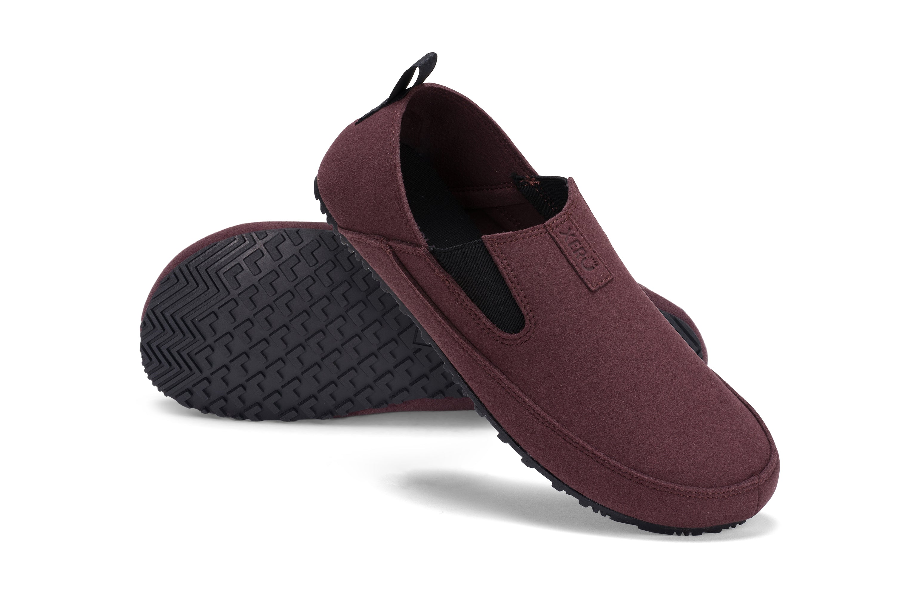 Xero Shoes Sunrise Womens barfods campsko og teltsko til kvinder i farven fig, par