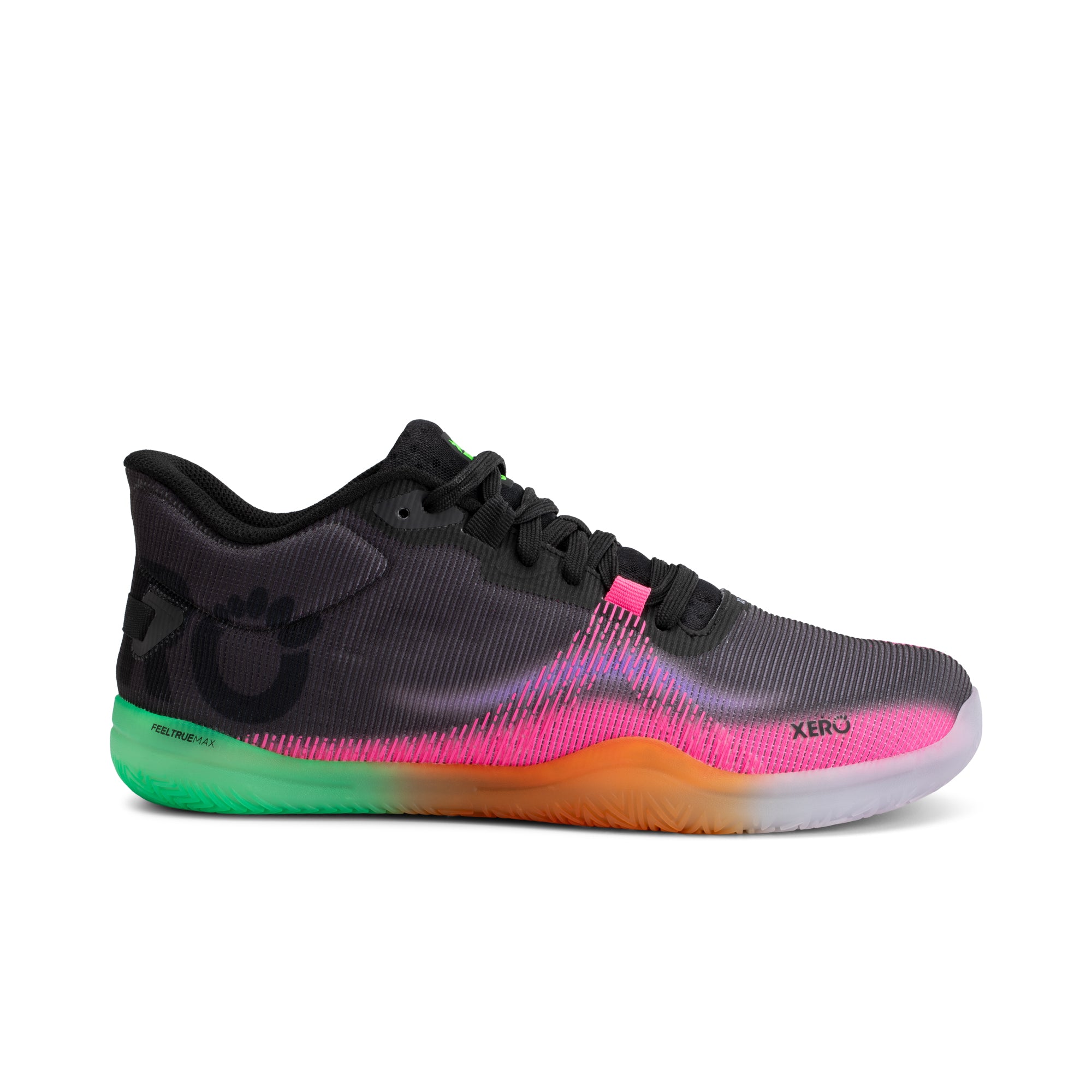 Xero Shoes X2 barfodssko til herre i farven Black / Neon Multi, set fra ydersiden