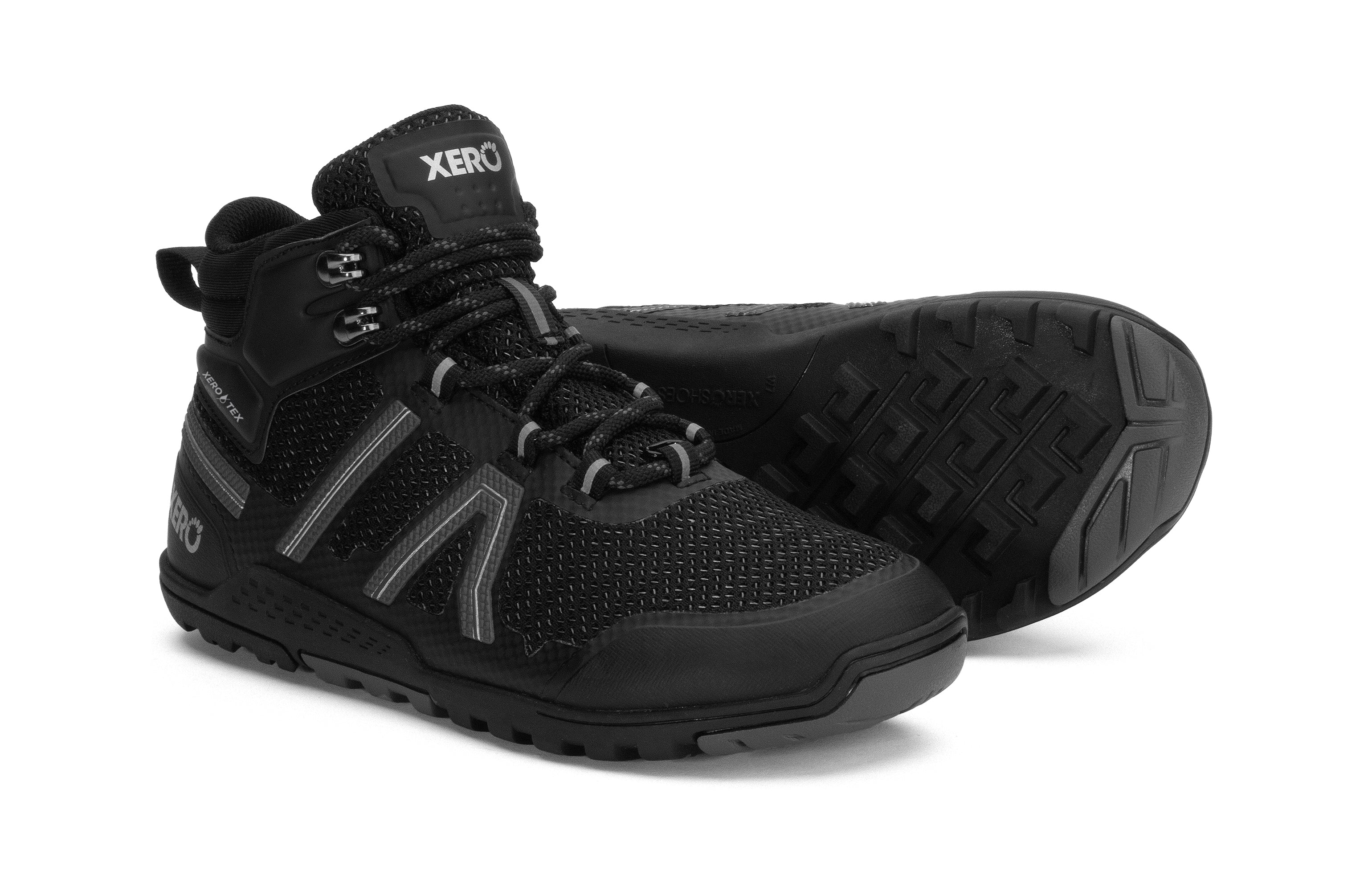 Xero Shoes Xcursion Fusion Womens barfods vandrestøvler til kvinder i farven black titanium, par