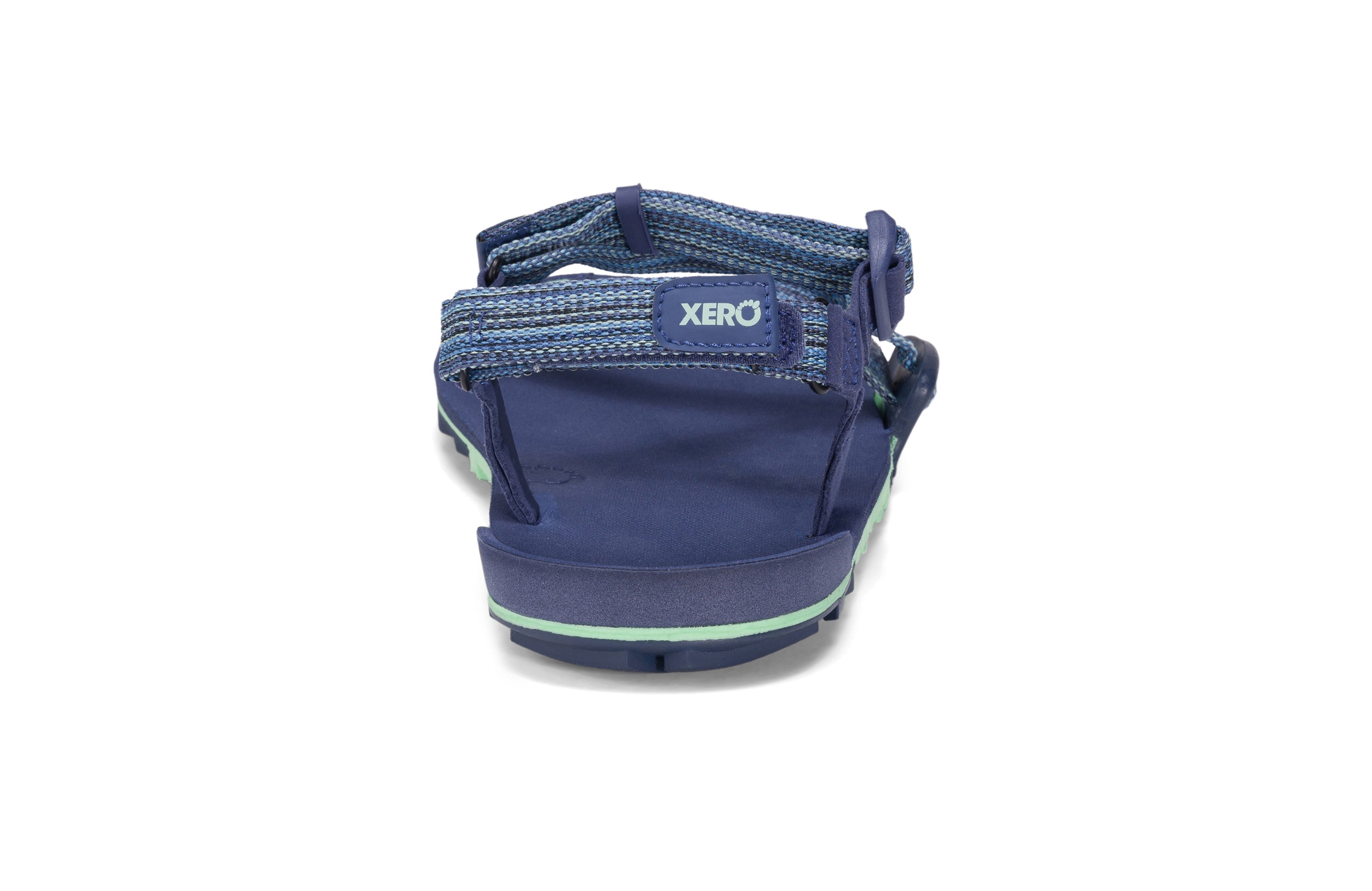 Xero Shoes Z-Trail EV Women barfods sandaler til kvinder i farven blue indigo, bagfra