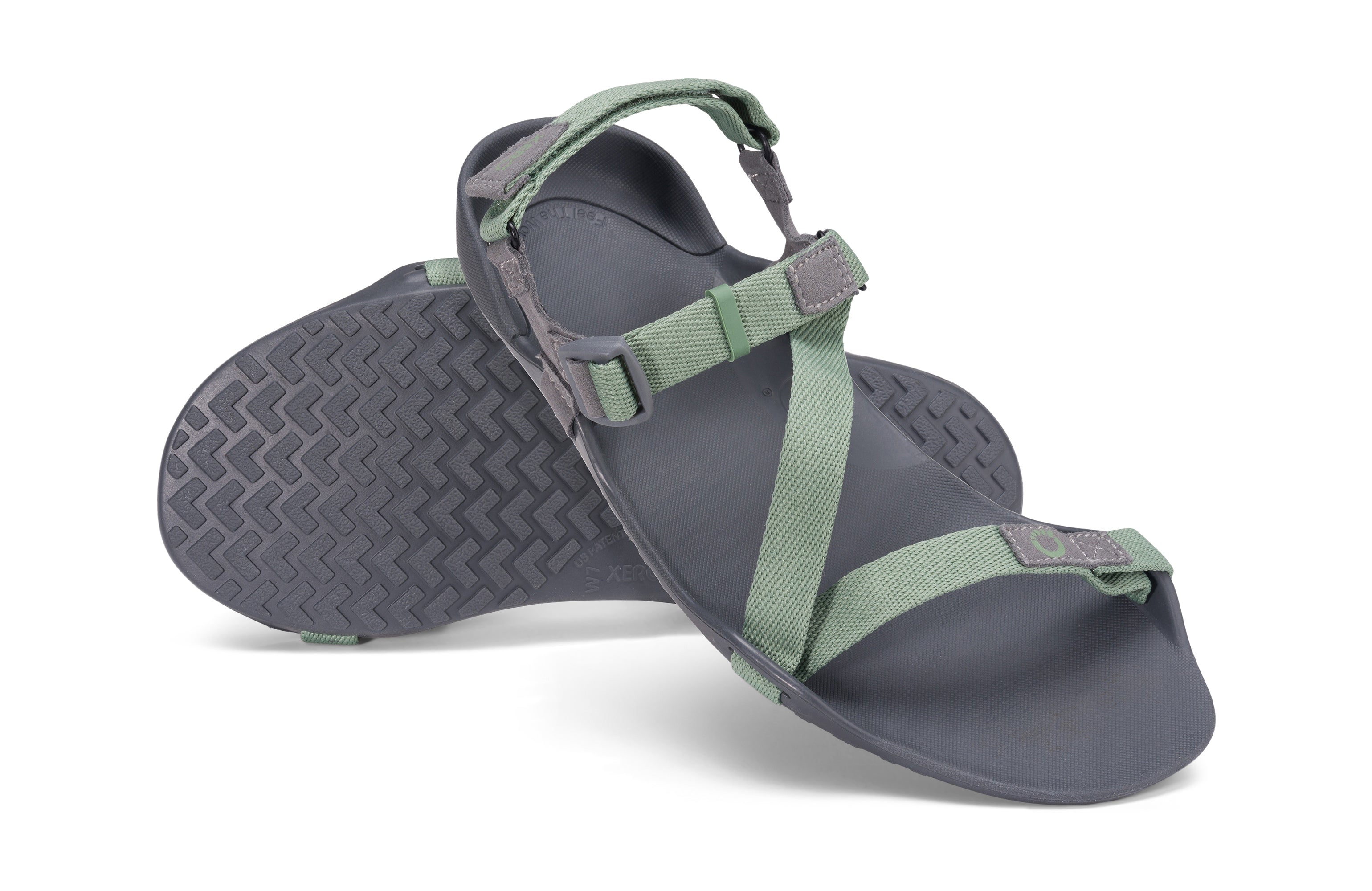 Xero Shoes Z-Trek Women barfods sandaler til kvinder i farven green, par