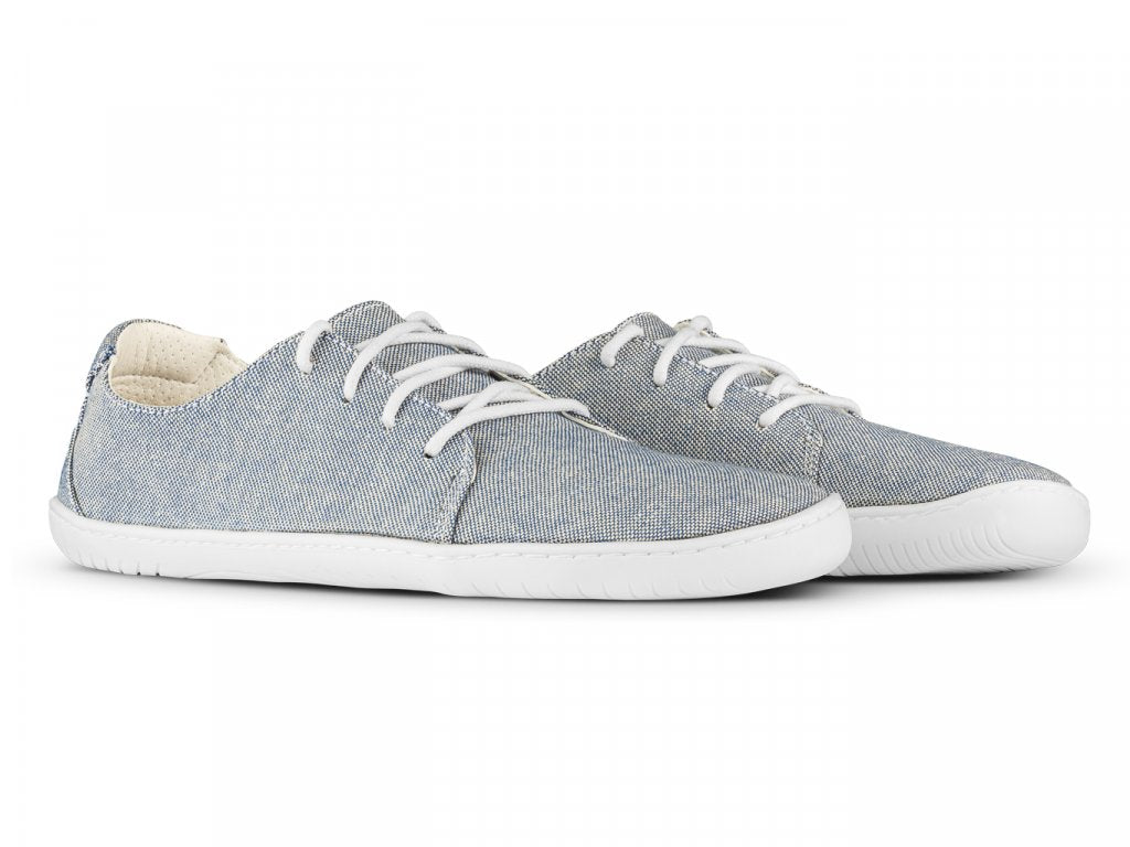 Aylla Nuna Womens barfods canvas sneaker til kvinder i farven blue, par