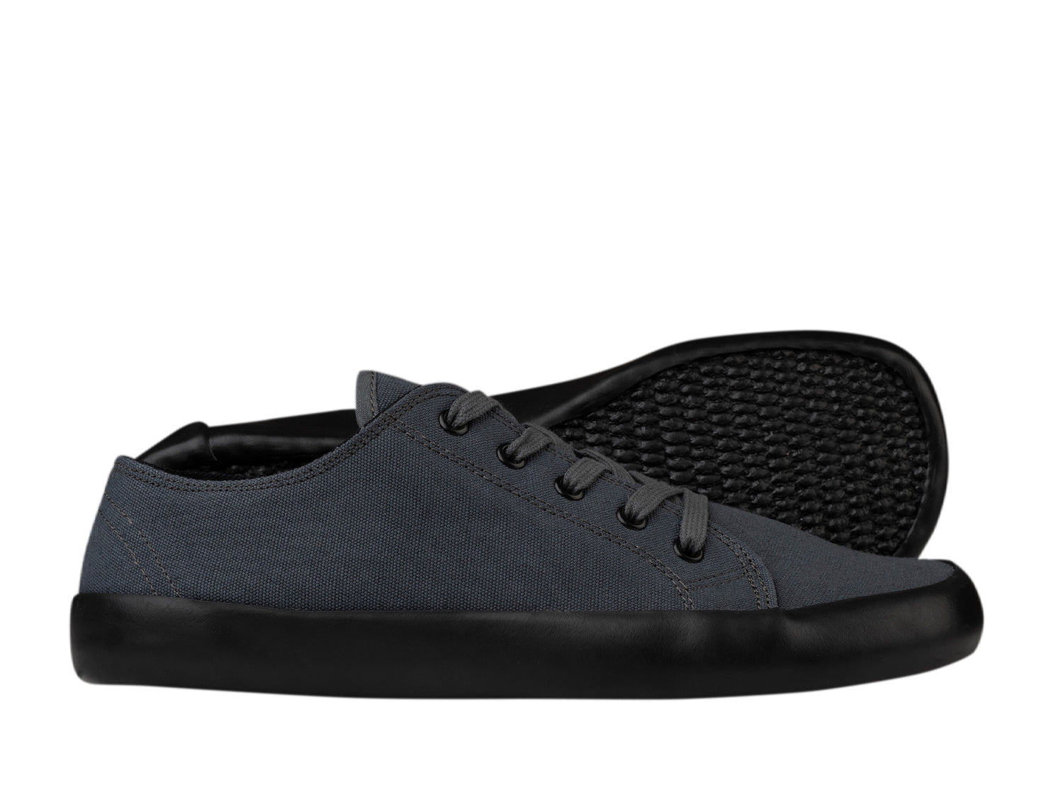 Bohempia Hoska 2.0 barfods sneaker til kvinder og mænd i farven dark gray-black, par