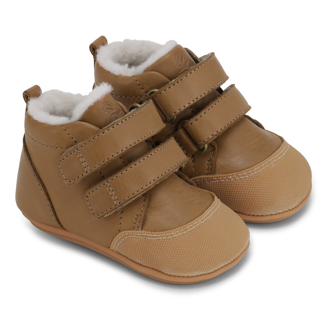 Bundgaard Prewalker II Winter barfods prewalkers til tumlinge i farven cognac, par