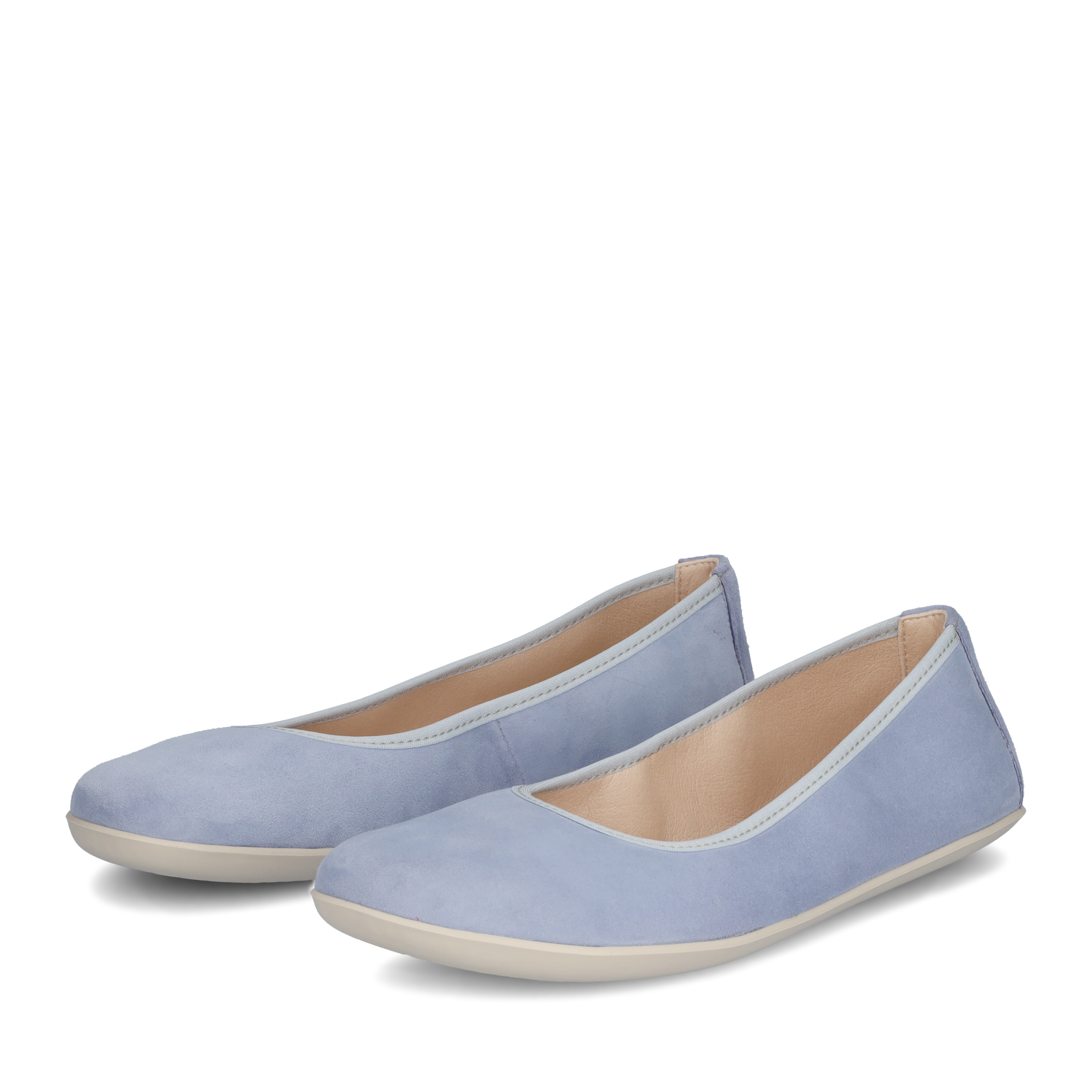 Groundies Lily Soft barfods ballerinaer til kvinder i farven light blue, par