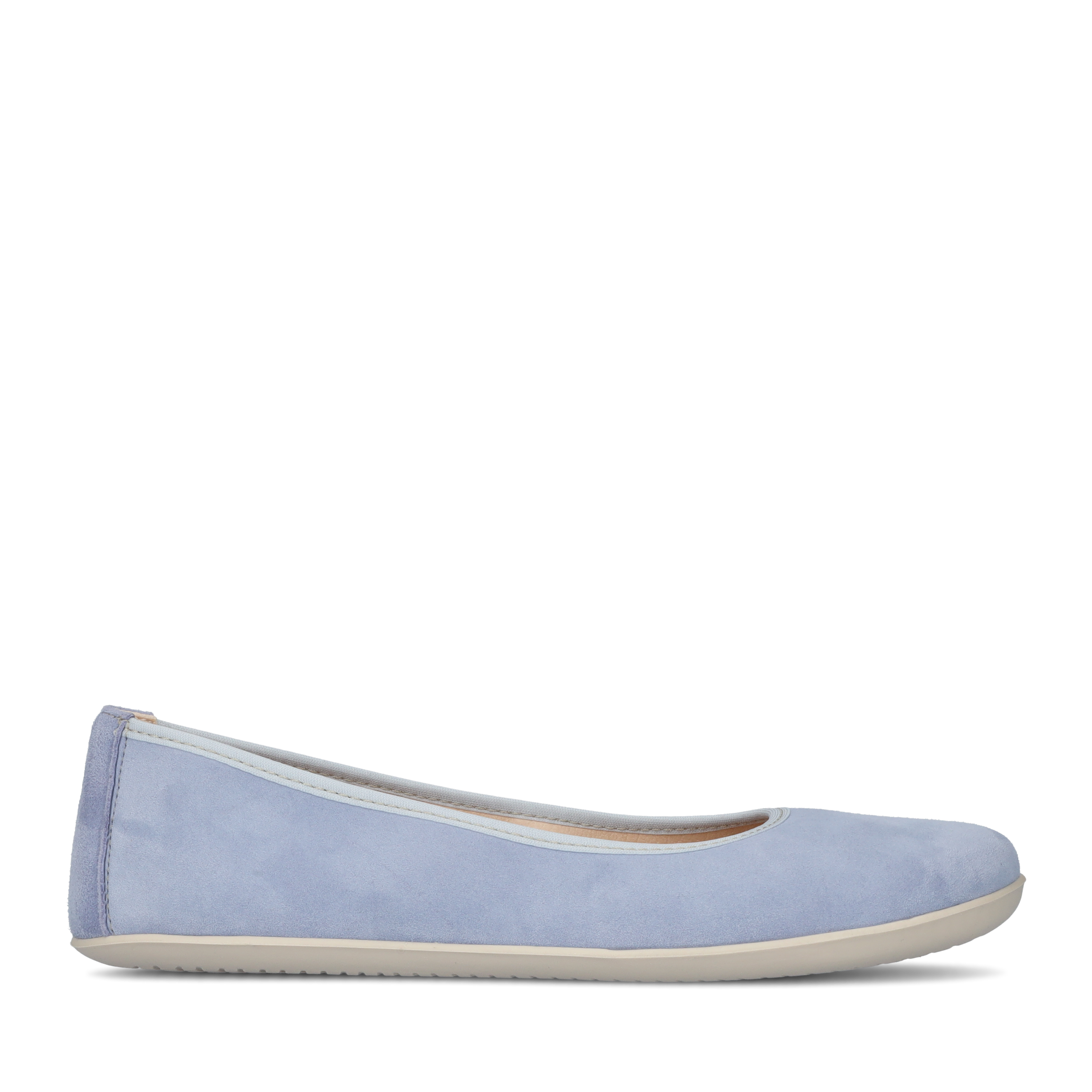 Groundies Lily Soft barfods ballerinaer til kvinder i farven light blue, yderside