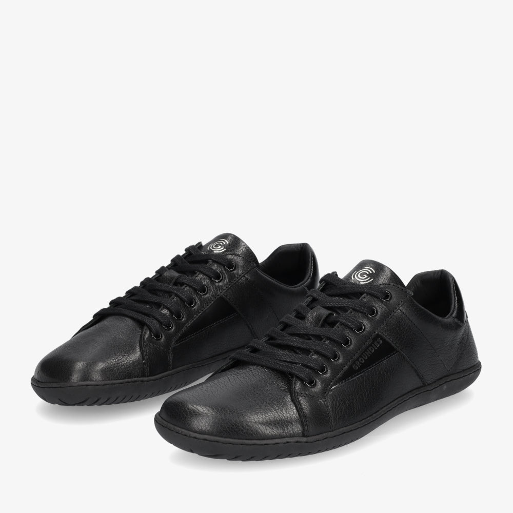 Groundies Melbourne Leather Women barfods sneakers til kvinder i farven black, par