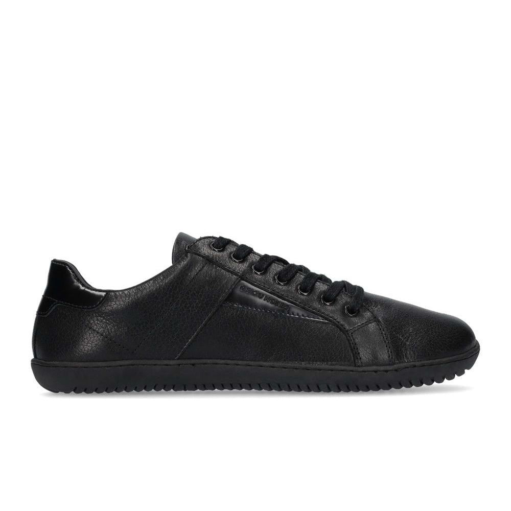 Groundies Melbourne Leather Women barfods sneakers til kvinder i farven black, yderside