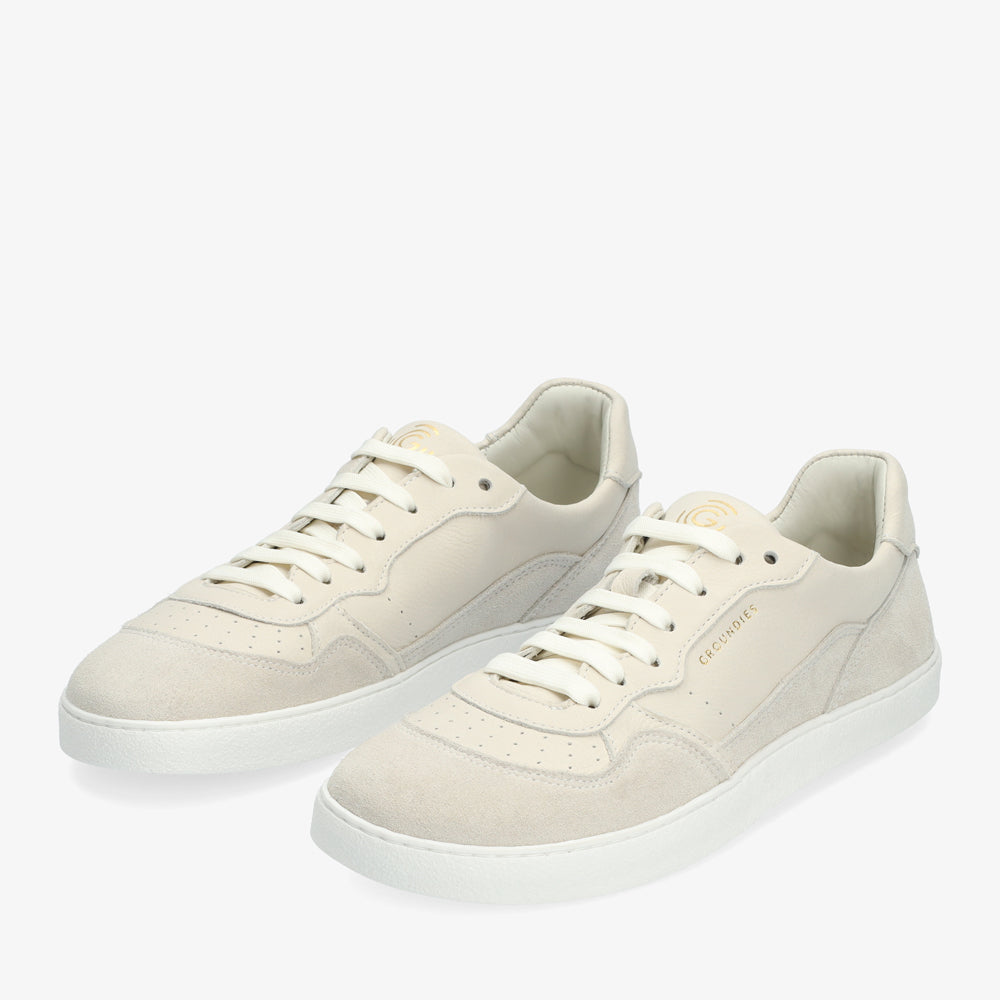 Groundies Nova Women barfods sneakers til kvinder i farven beige, par