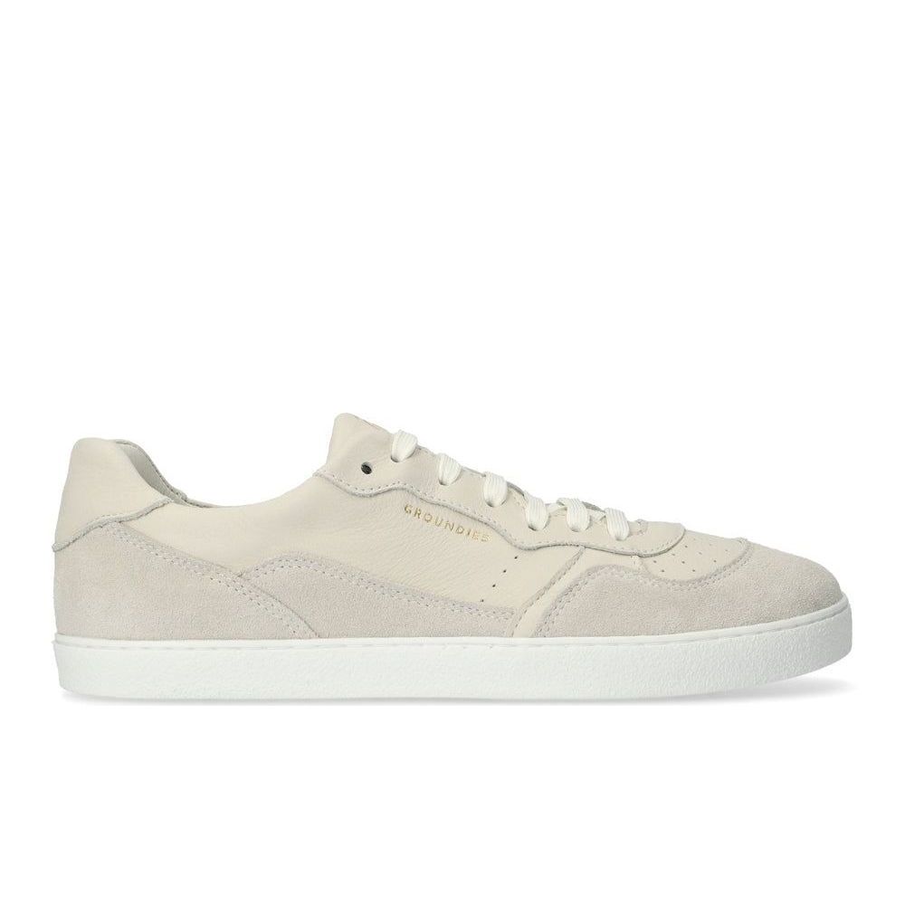 Groundies Nova Women barfods sneakers til kvinder i farven beige, yderside