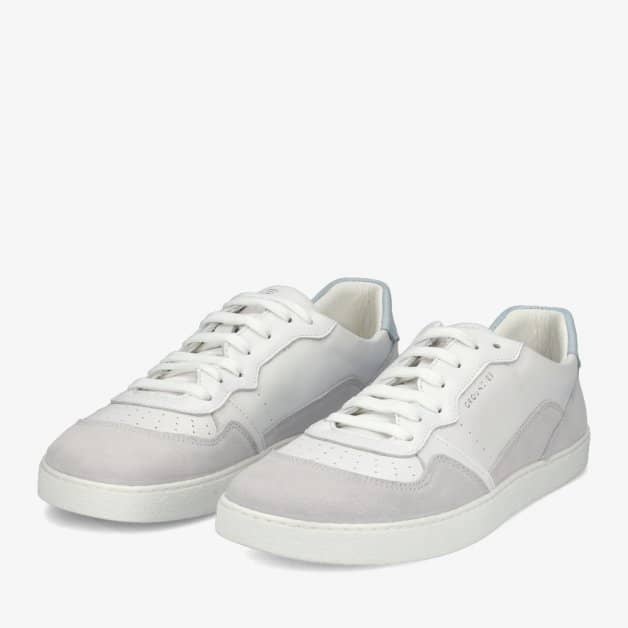 Groundies Nova Women barfods sneakers til kvinder i farven white/blue, par