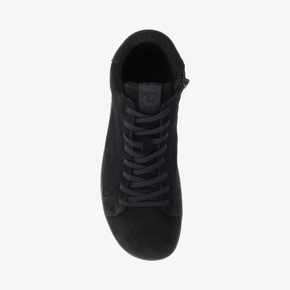 Groundies San Francisco Men barfods vinter sneakers til mænd i farven black, top