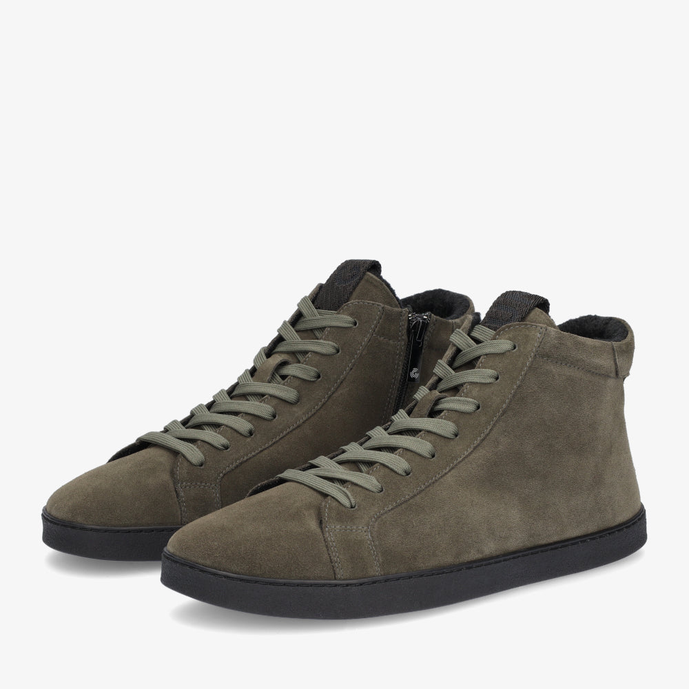 Groundies San Francisco Men barfods vinter sneakers til mænd i farven green, par