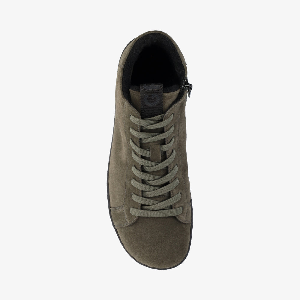 Groundies San Francisco Men barfods vinter sneakers til mænd i farven green, top