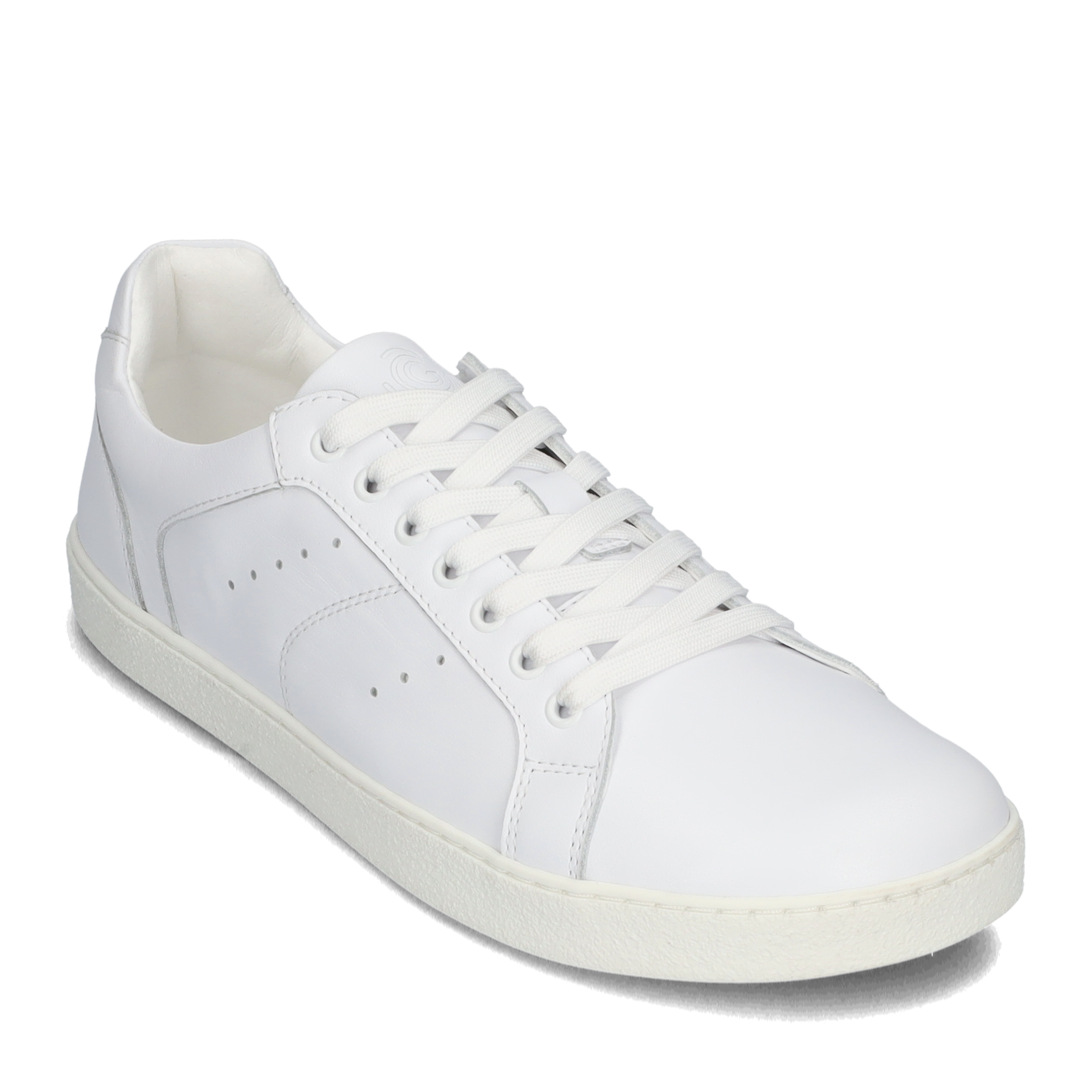 Groundies Universe Pure barfods sneakers til mænd i farven white, vinklet