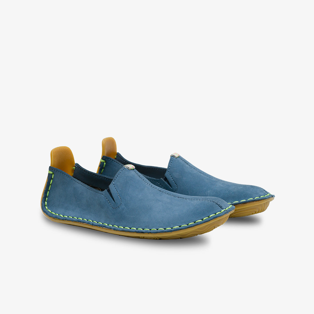 Vivobarefoot Ababa II Juniors barfods mokkasiner til teenager i farven indigo, par