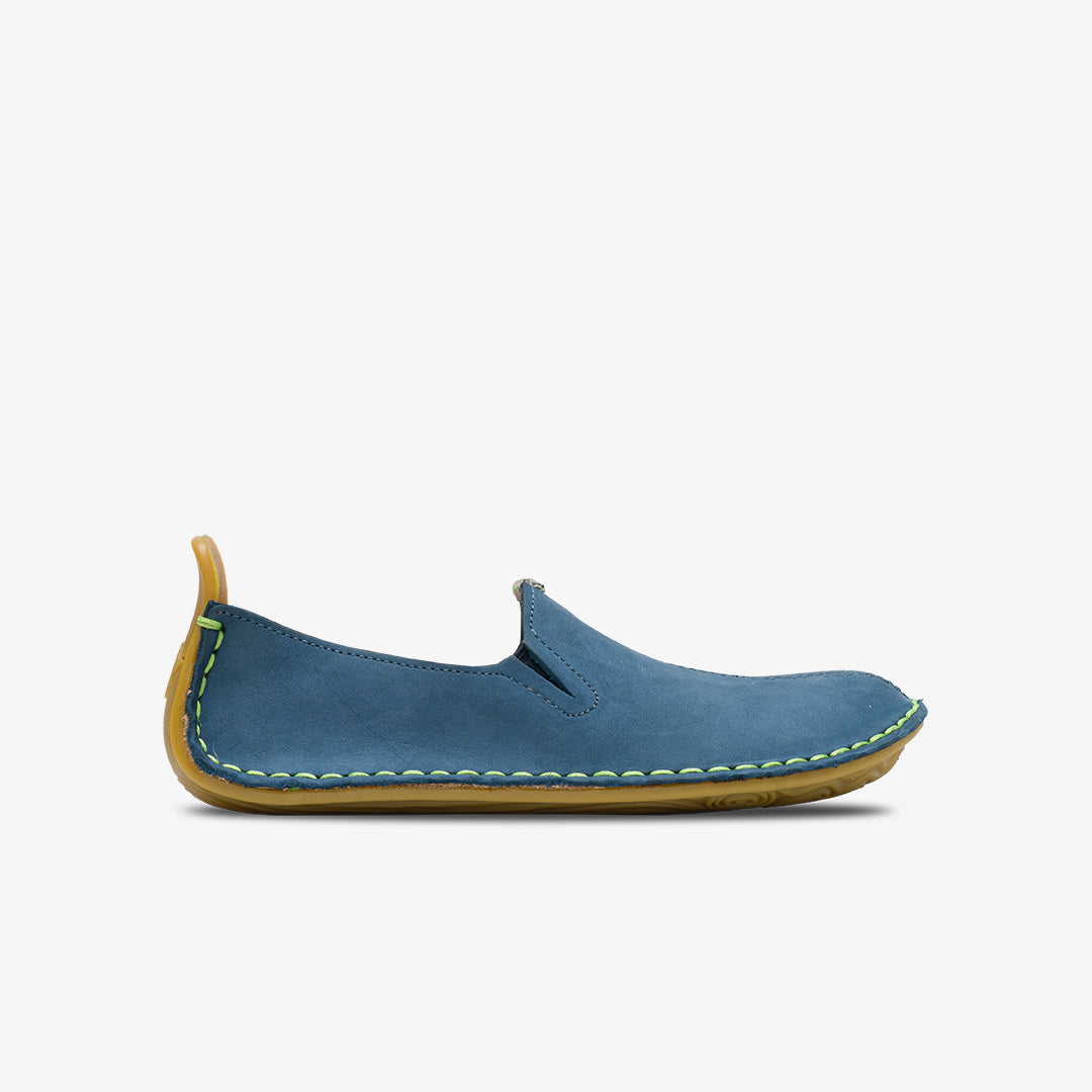 Vivobarefoot Ababa II Juniors barfods mokkasiner til teenager i farven indigo, yderside