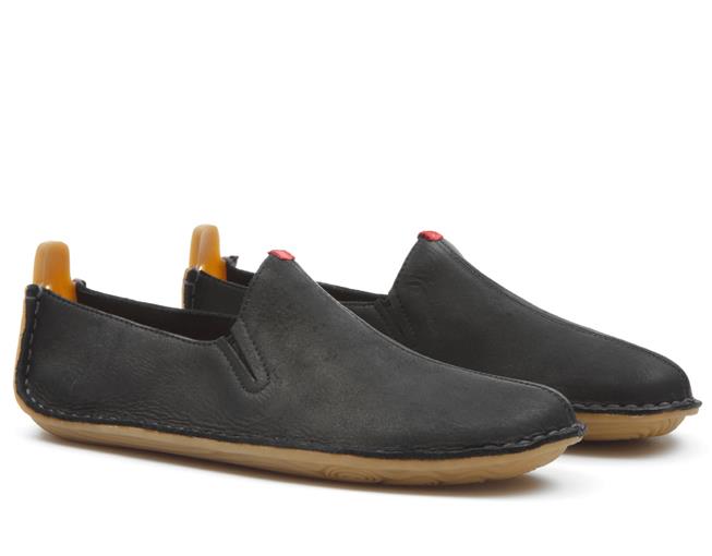 Vivobarefoot Ababa II Mens barfods mokkasiner til mænd i farven black, par