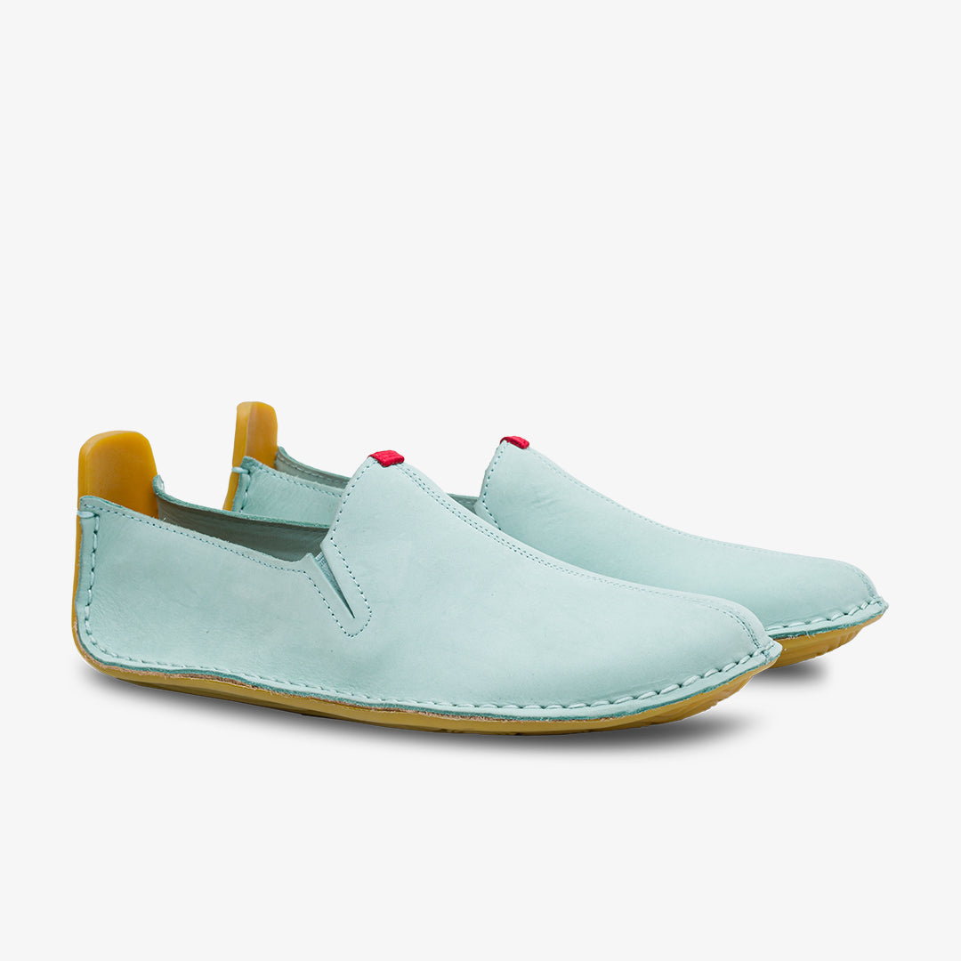 Vivobarefoot Ababa II Mens barfods mokkasiner til mænd i farven blue haze, par