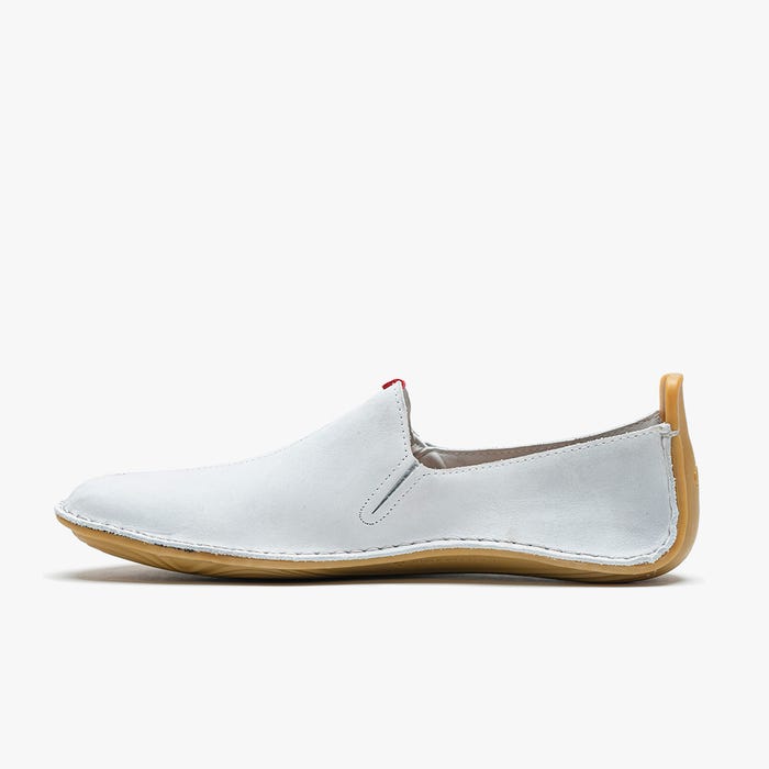 Vivobarefoot Ababa II Womens barfods mokkasiner til kvinder i farven grey mist, inderside