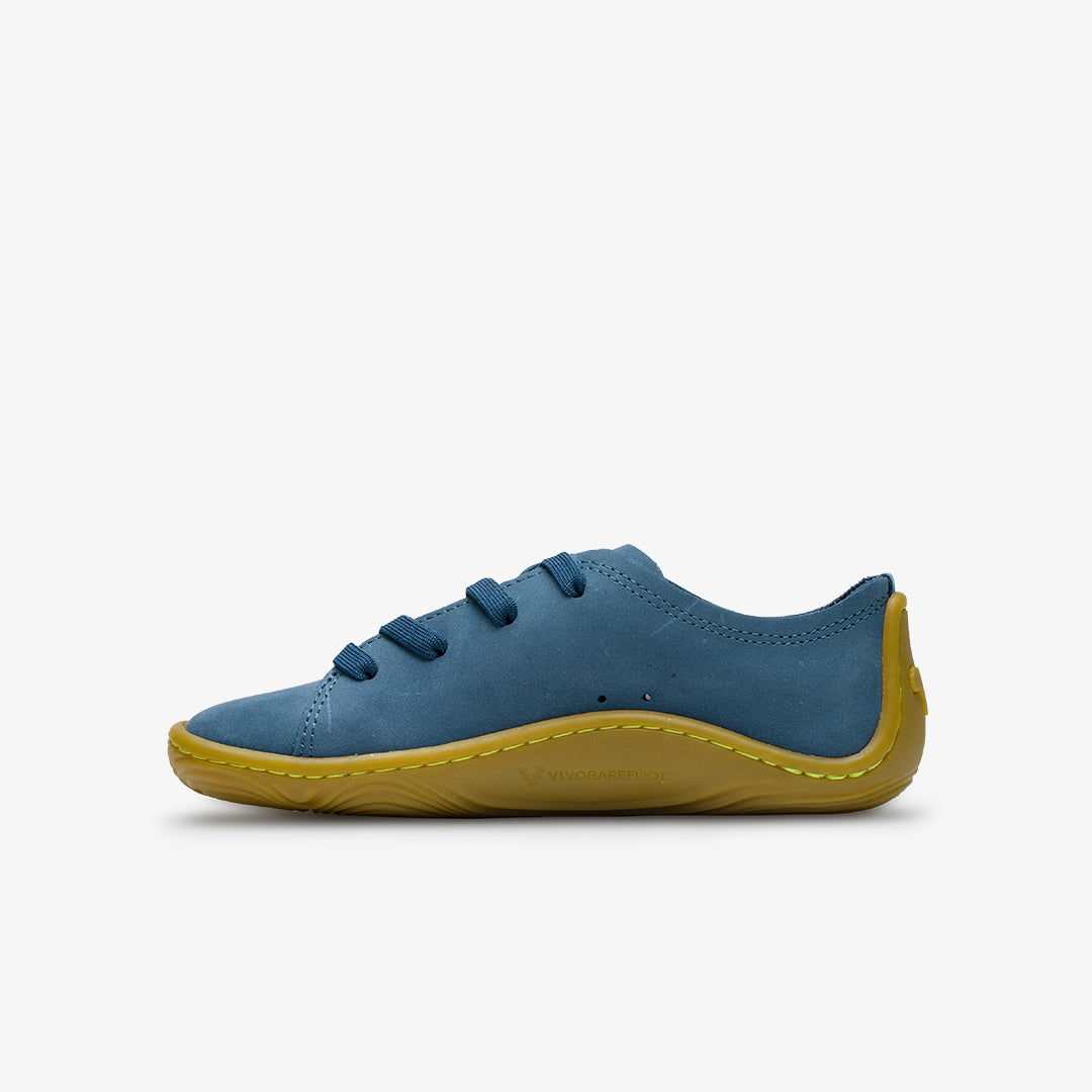 Vivobarefoot Addis Juniors barfods sneakers til teenager i farven indigo, inderside