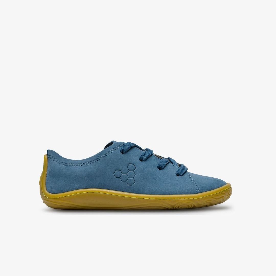 Vivobarefoot Addis Juniors barfods sneakers til teenager i farven indigo, yderside