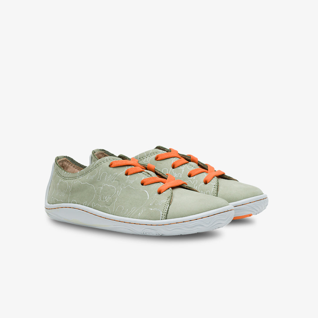 Vivobarefoot Addis Juniors barfods sneakers til teenager i farven lewa sage, par