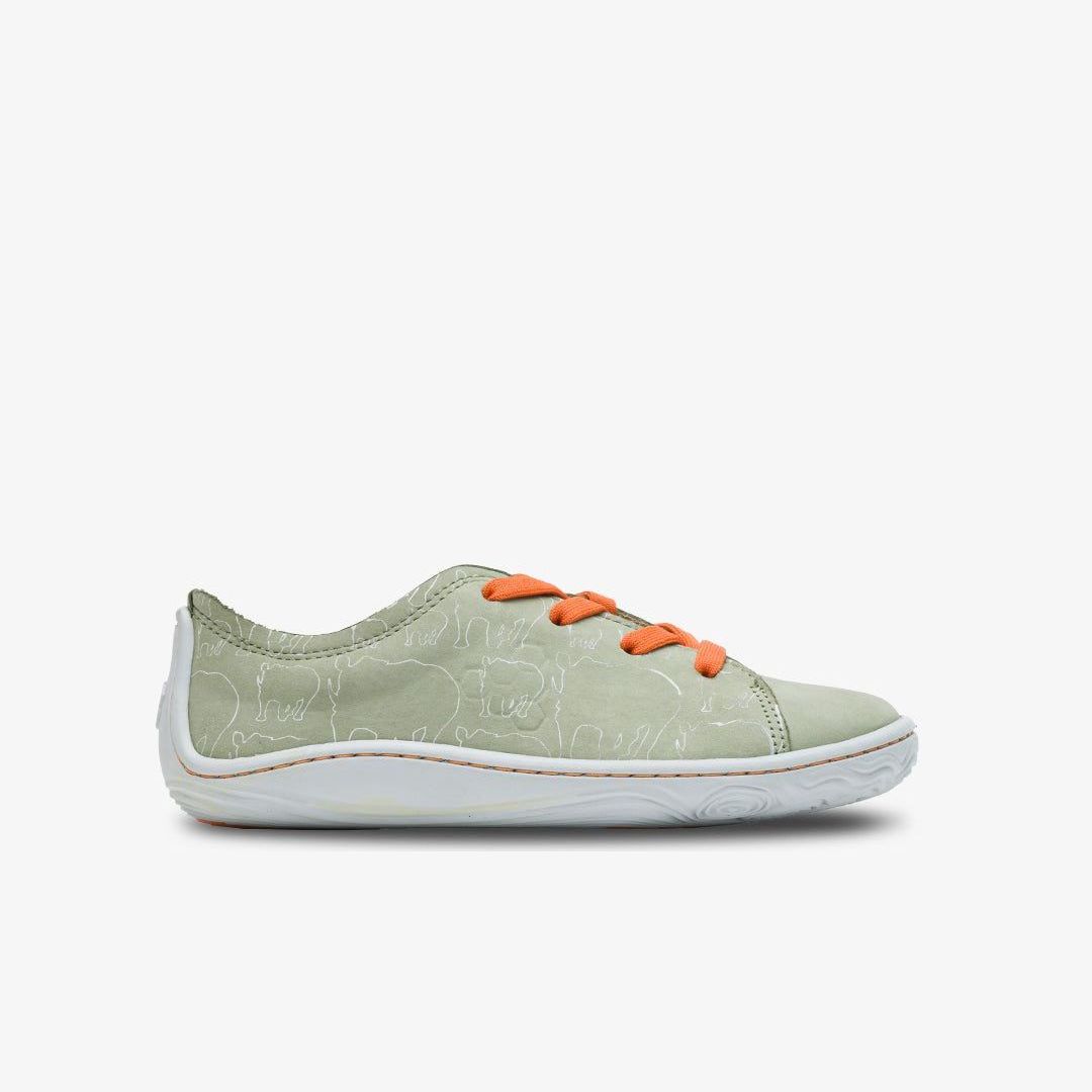 Vivobarefoot Addis Juniors barfods sneakers til teenager i farven lewa sage, yderside