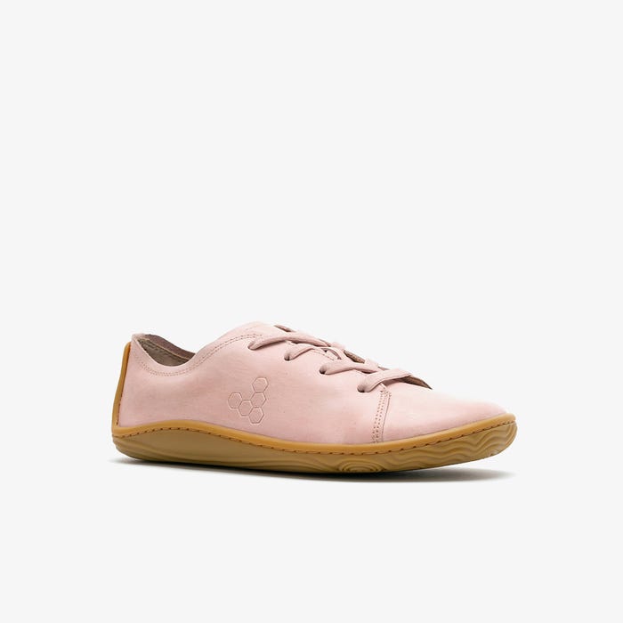 Vivobarefoot Addis Kids barfods sneakers til børn i farven misty rose, vinklet