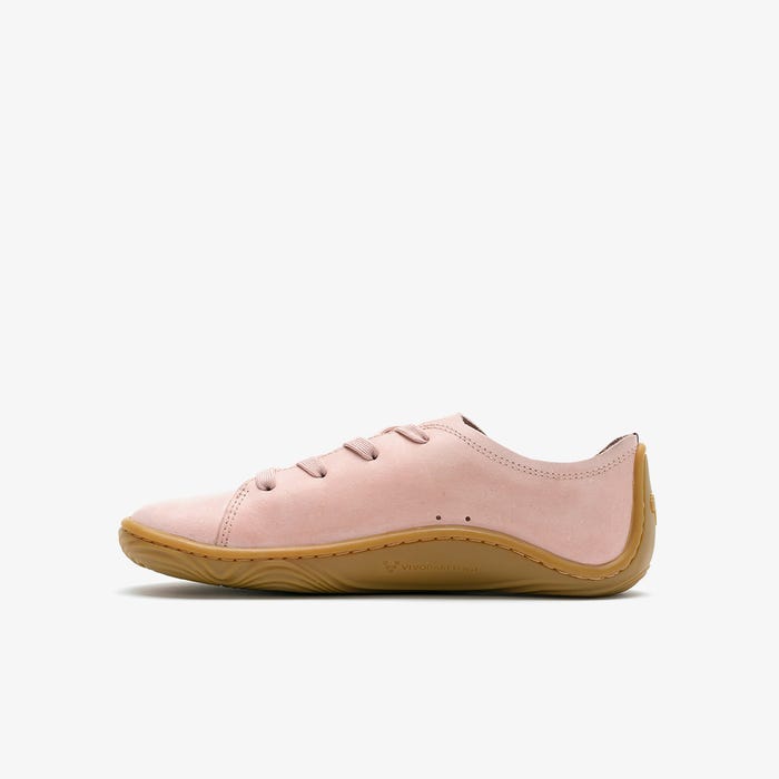 Vivobarefoot Addis Kids barfods sneakers til børn i farven misty rose, inderside