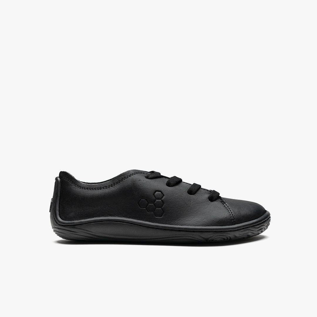 Vivobarefoot Addis School Kids barfods sneakers til børn i farven obsidian, yderside