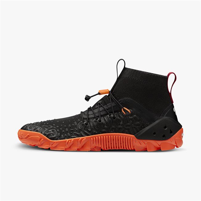 Vivobarefoot ESC Tempest Womens barfods vandstøvler til kvinder i farven black/orange, inderside