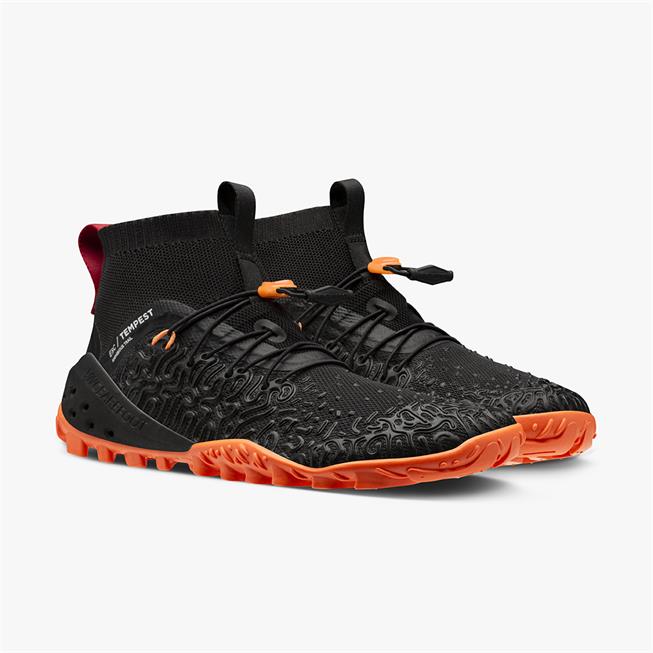 Vivobarefoot ESC Tempest Womens barfods vandstøvler til kvinder i farven black/orange, par