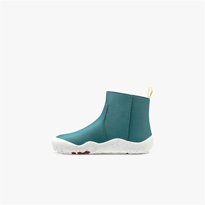 Vivobarefoot Fulham Toddlers barfods støvler til tumlinge i farven atlantic blue, inderside